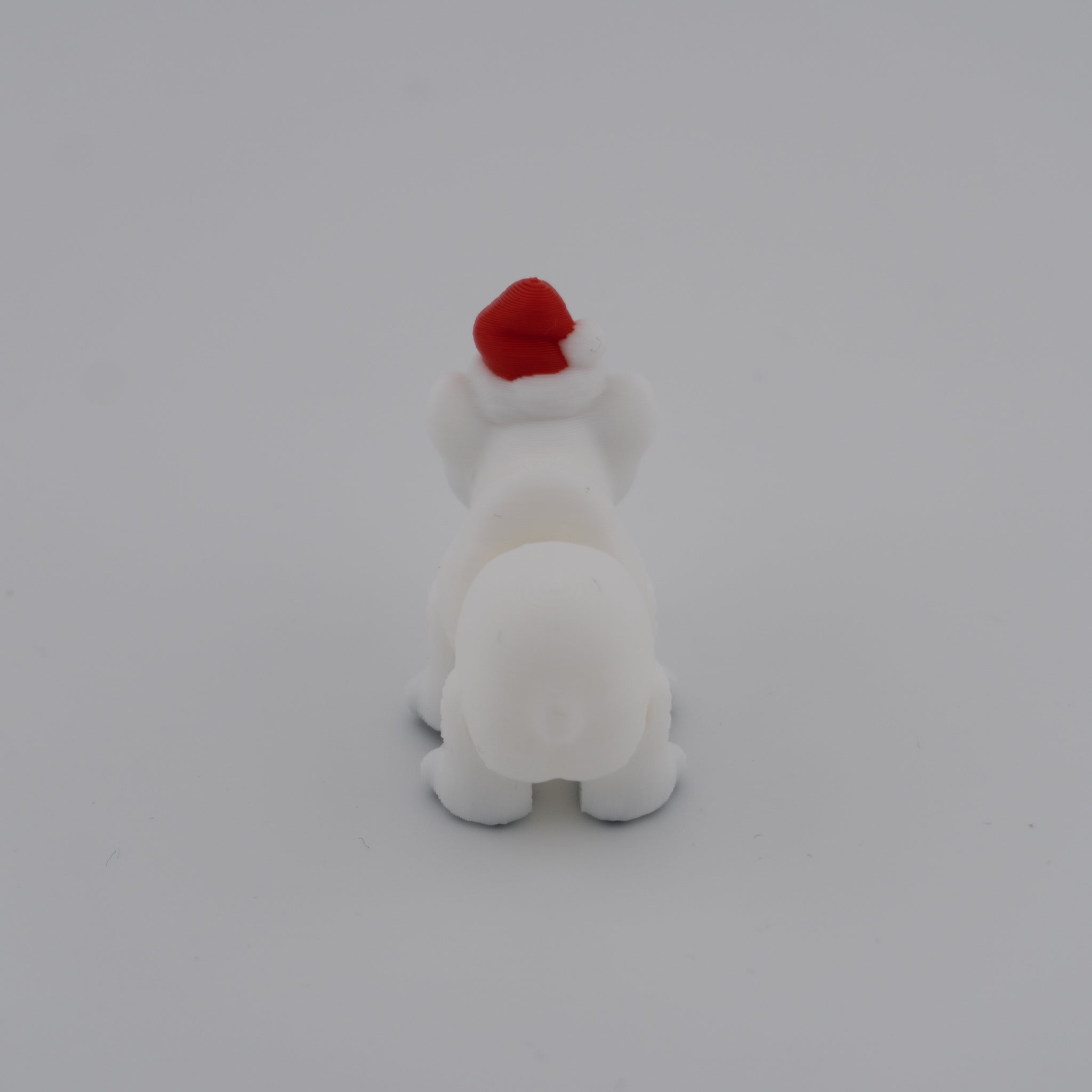 Hatchling Polar Bear – Mini Articulated Flexi Figure (With or Without Santa Hat)