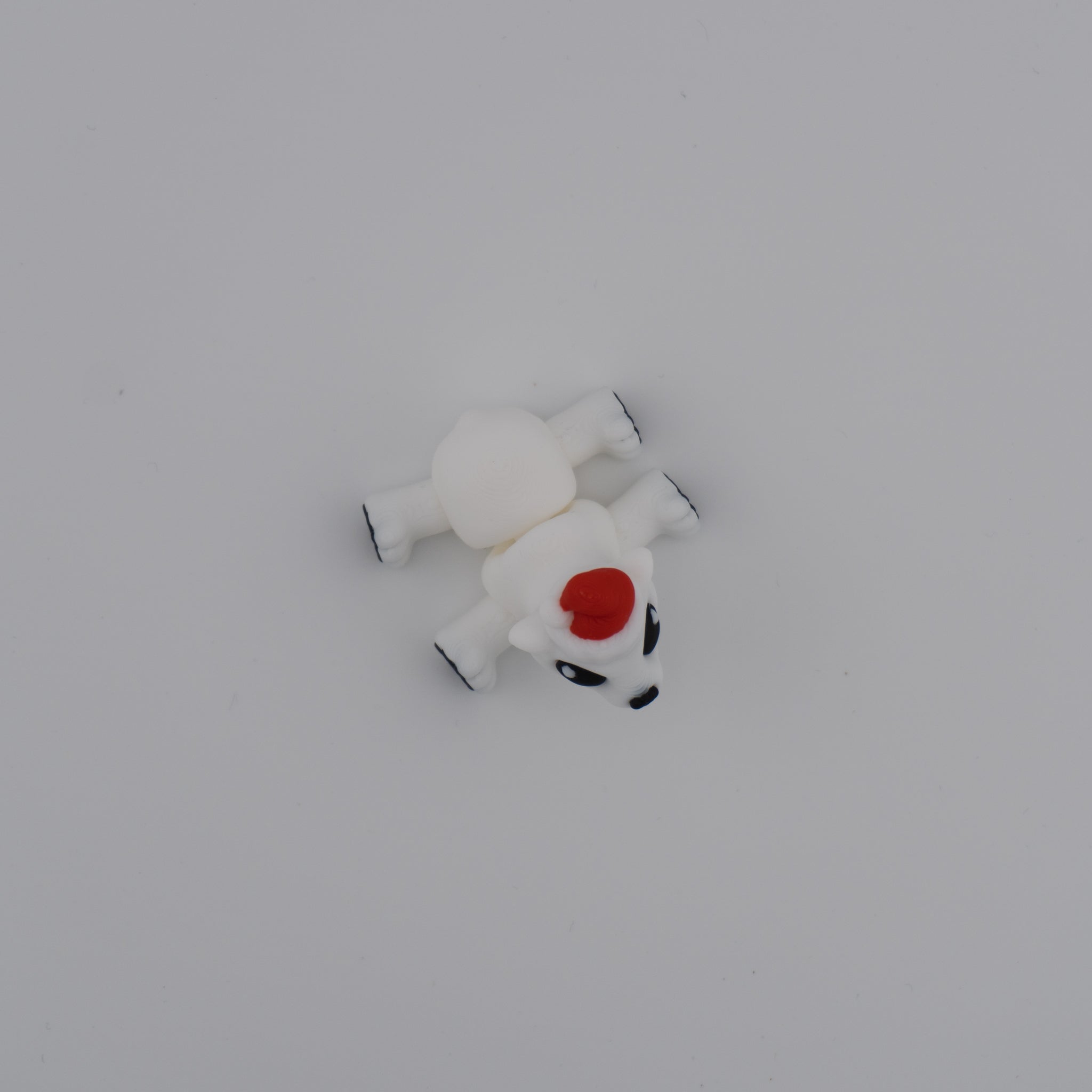 Hatchling Polar Bear – Mini Articulated Flexi Figure (With or Without Santa Hat)