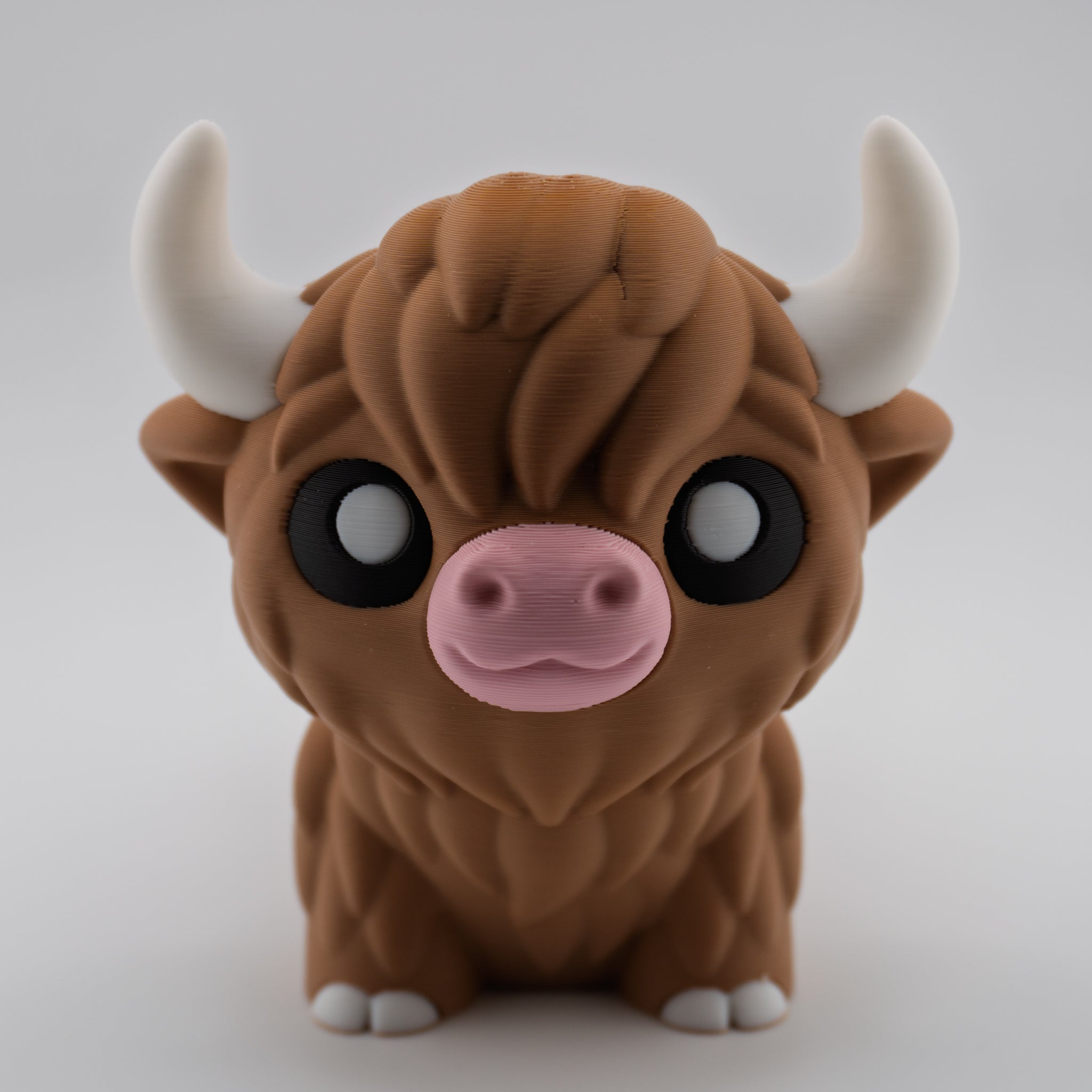 Highland Cow Figurine | Cute Chunky Desk Companion
