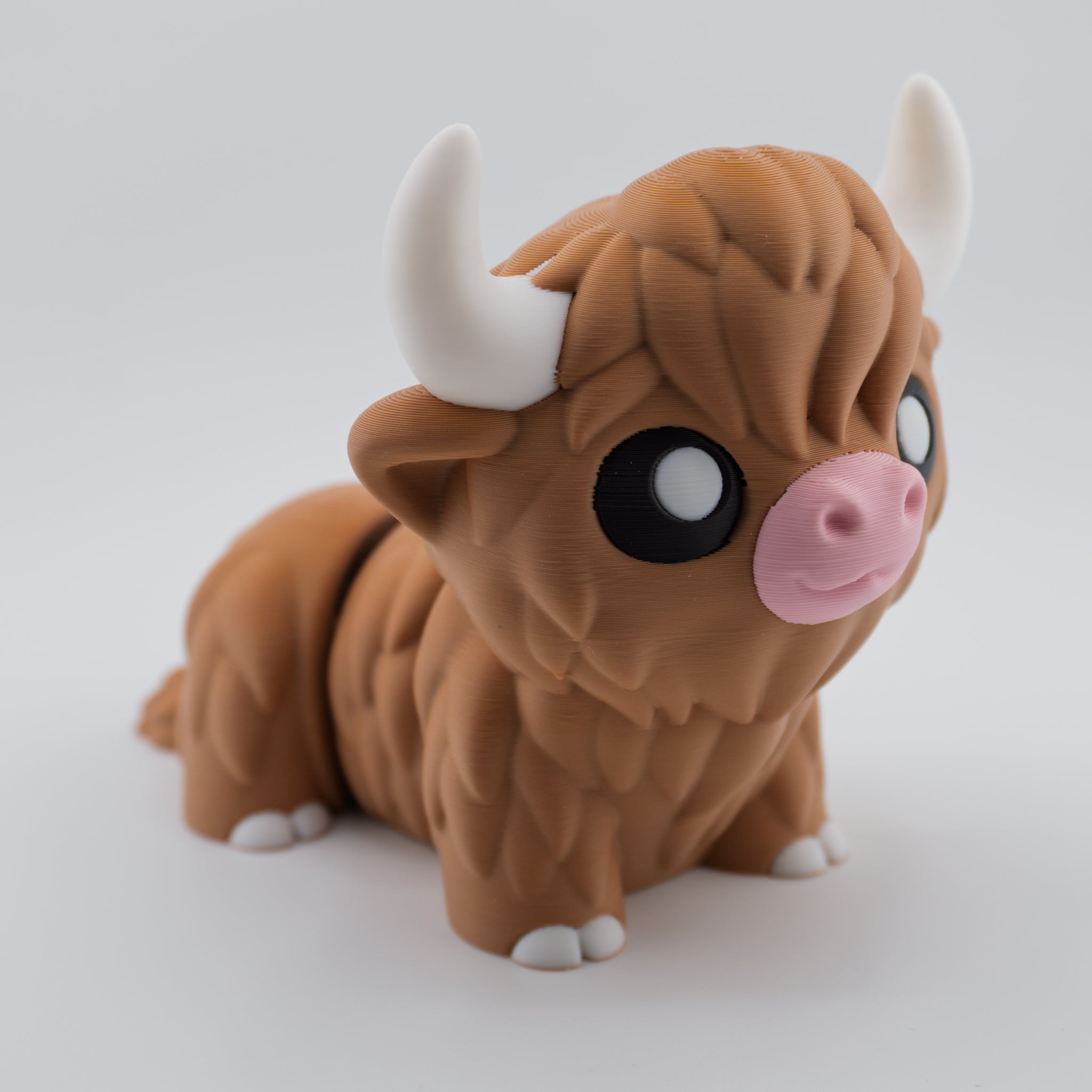 Highland Cow Figurine | Cute Chunky Desk Companion