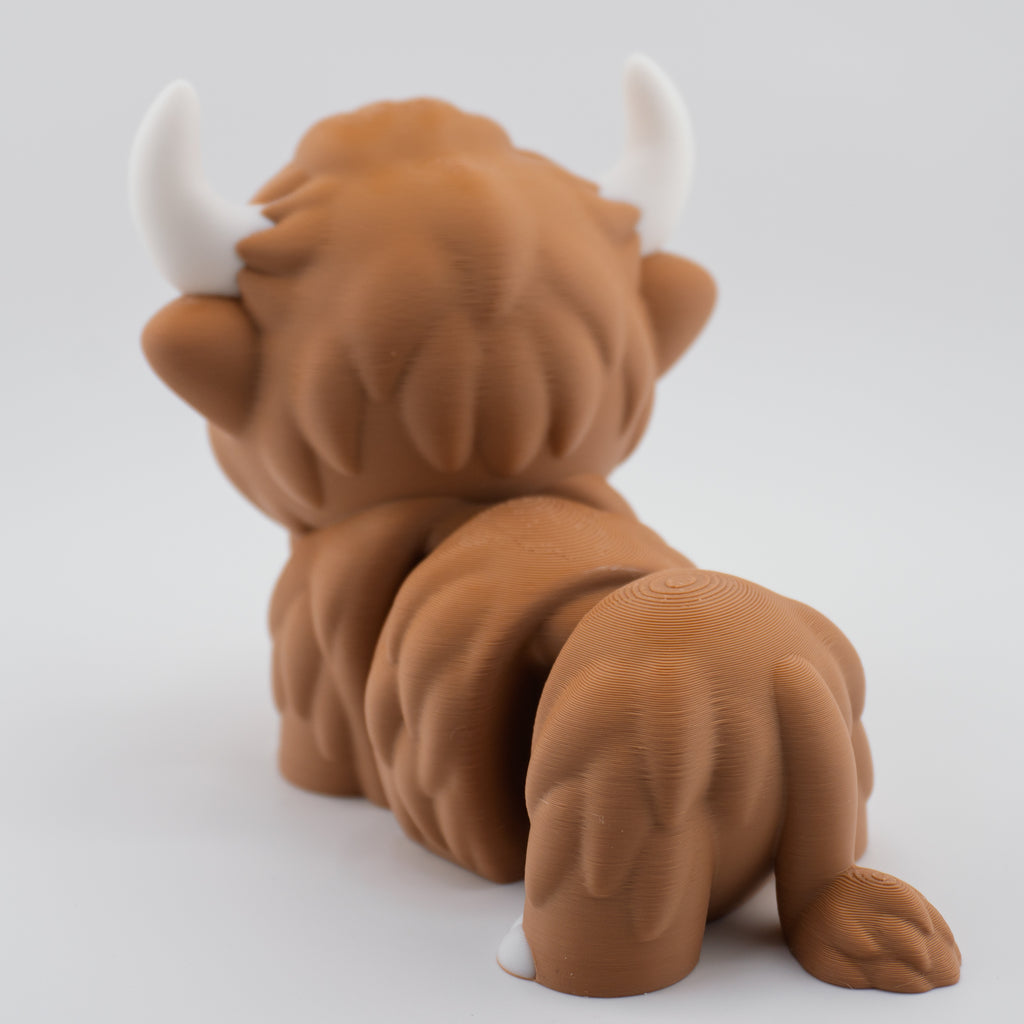 Highland Cow Figurine | Cute Chunky Desk Companion