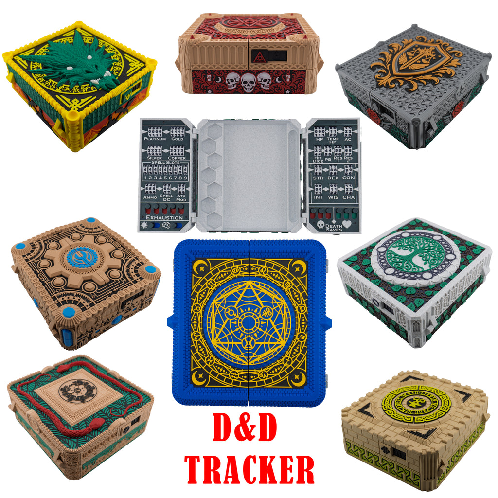 Superior Tracking Chest – Ultimate 3D Printed DND Stat Keeper and Dice Box