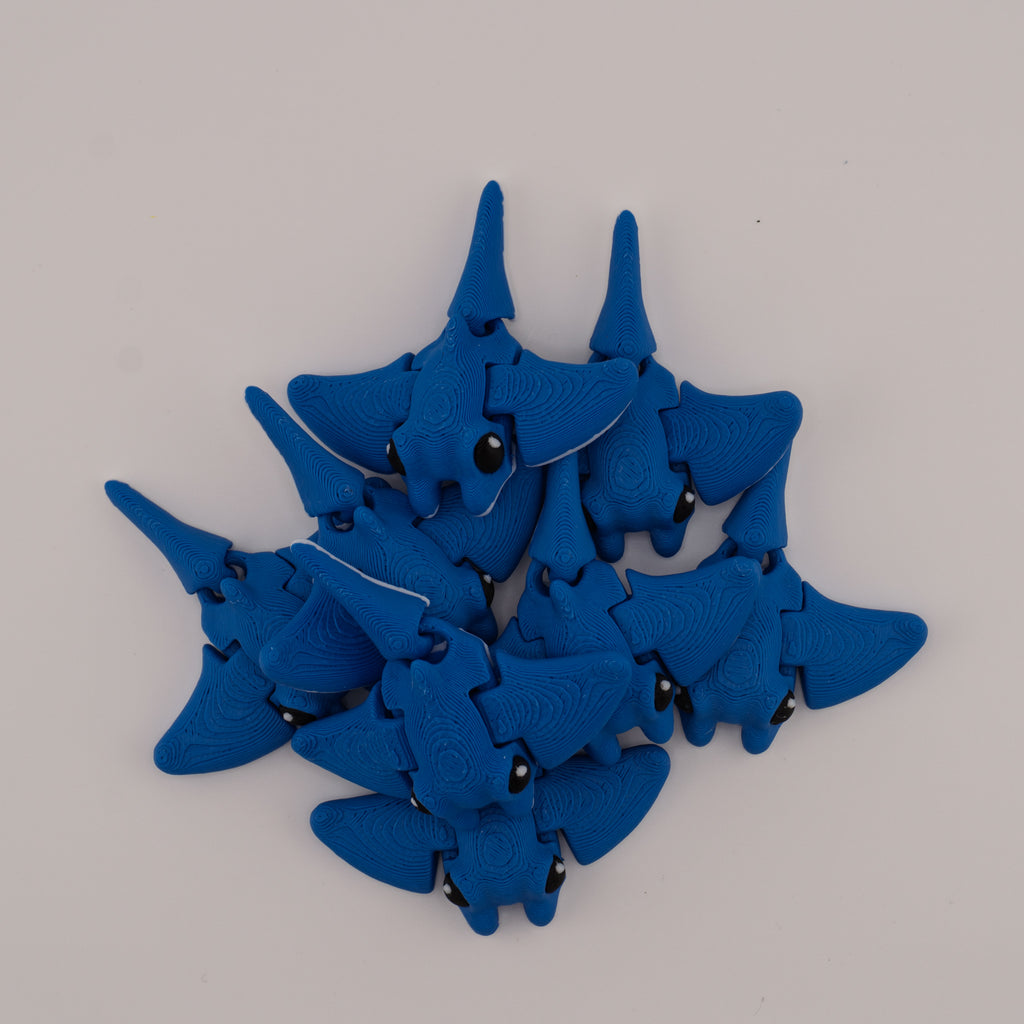 Hatchling Manta – Articulated Mini Sea Creature | About 2" Wide