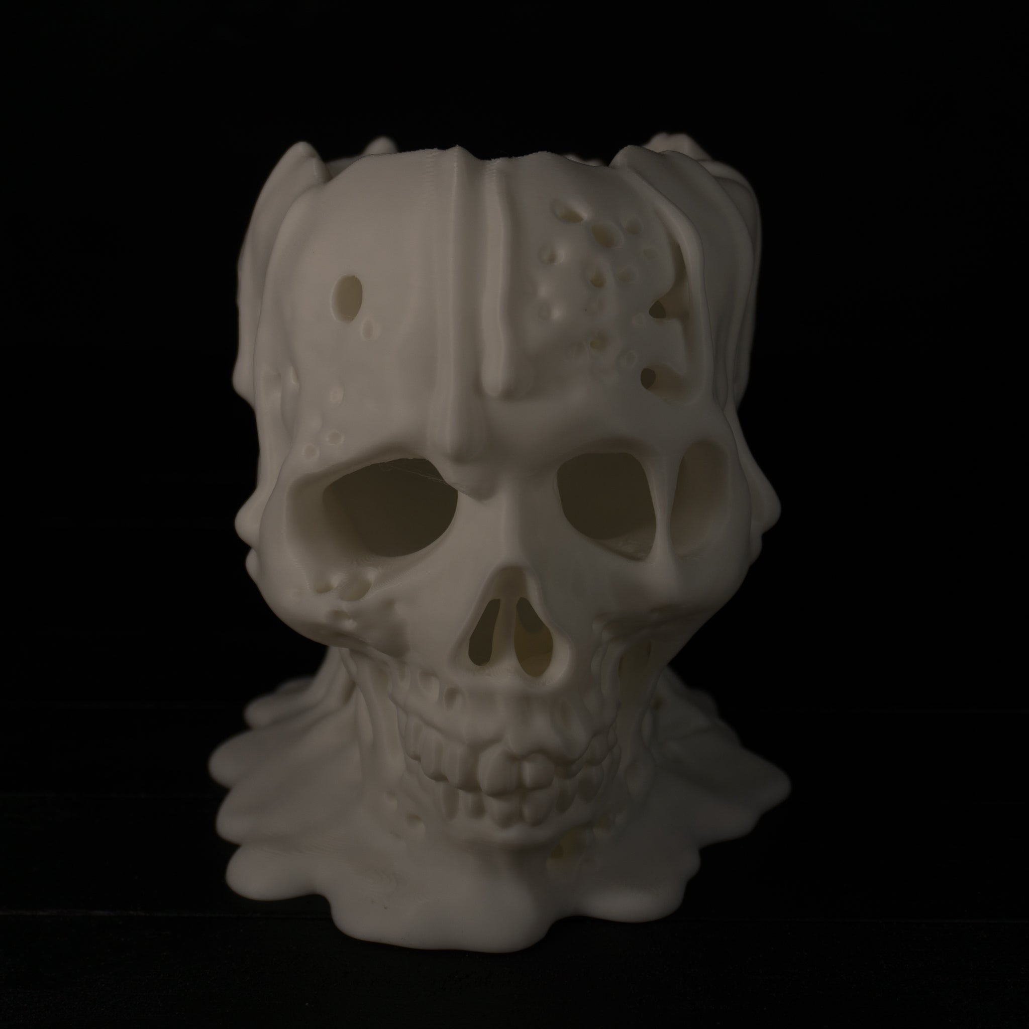 Melting Skull Decor | 3D Printed Halloween Horror Display