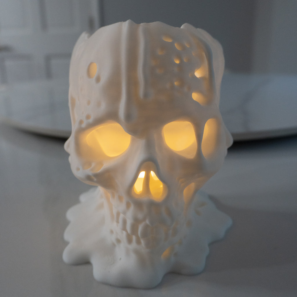 Melting Skull Decor | 3D Printed Halloween Horror Display