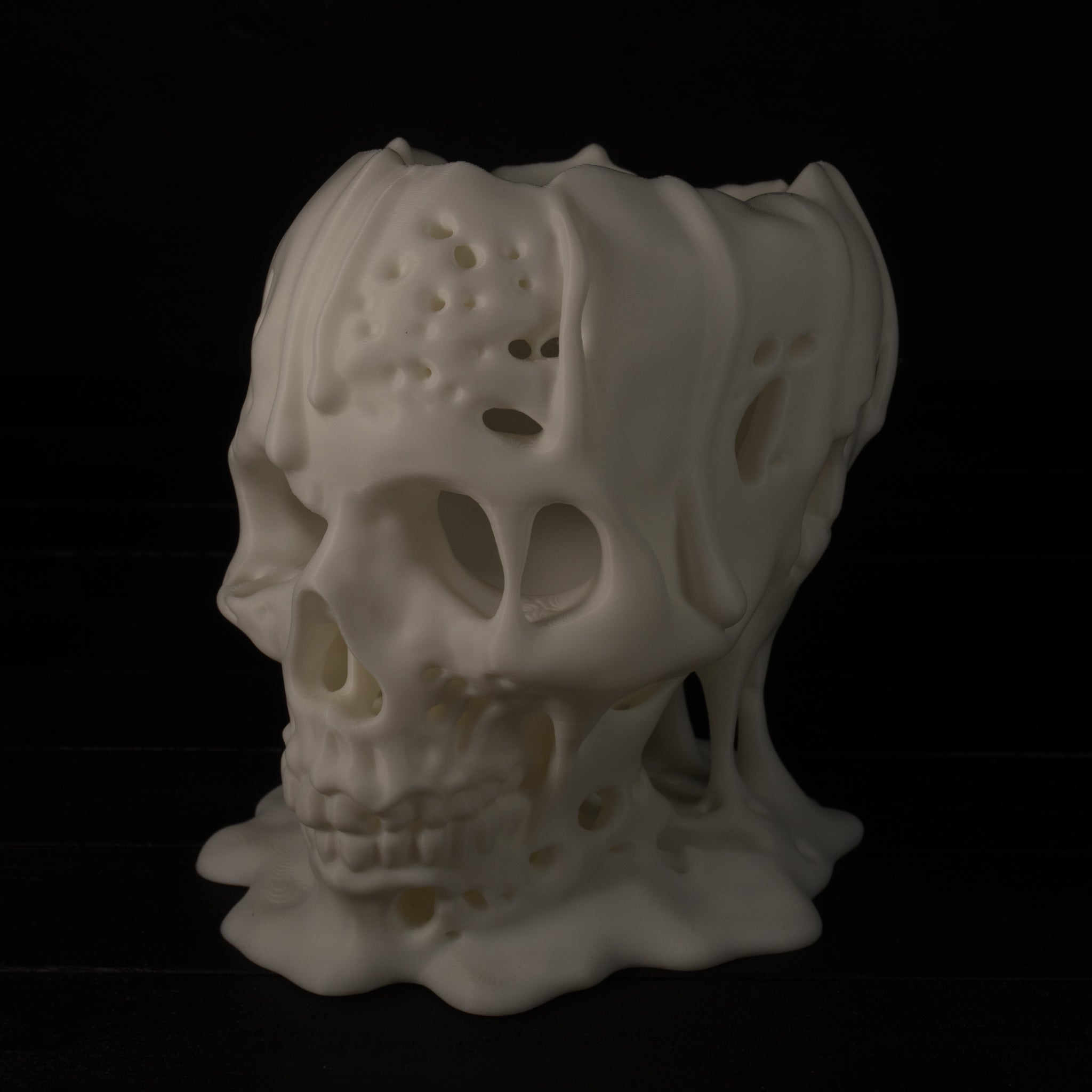 Melting Skull Decor | 3D Printed Halloween Horror Display