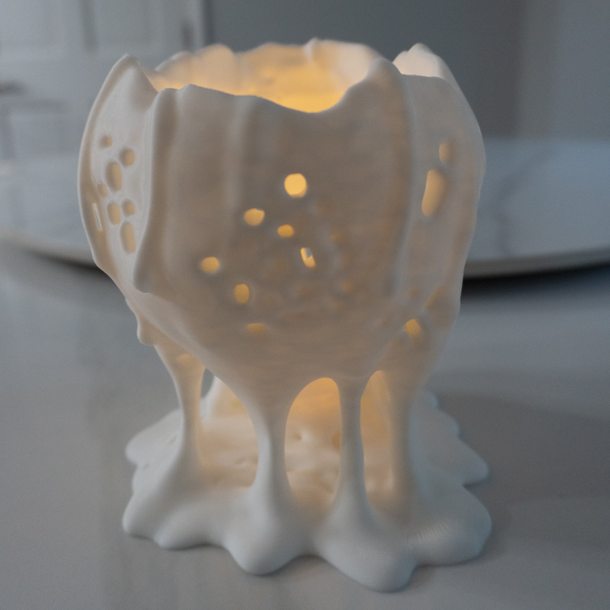 Melting Skull Decor | 3D Printed Halloween Horror Display