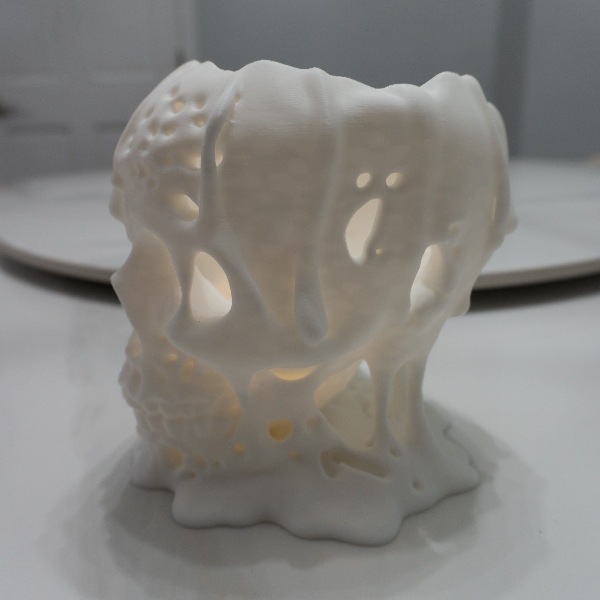 Melting Skull Decor | 3D Printed Halloween Horror Display