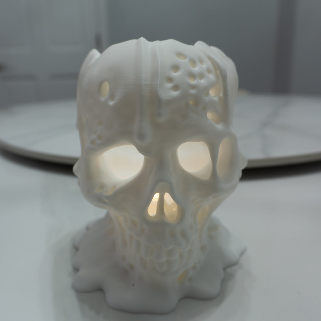 Melting Skull Decor | 3D Printed Halloween Horror Display