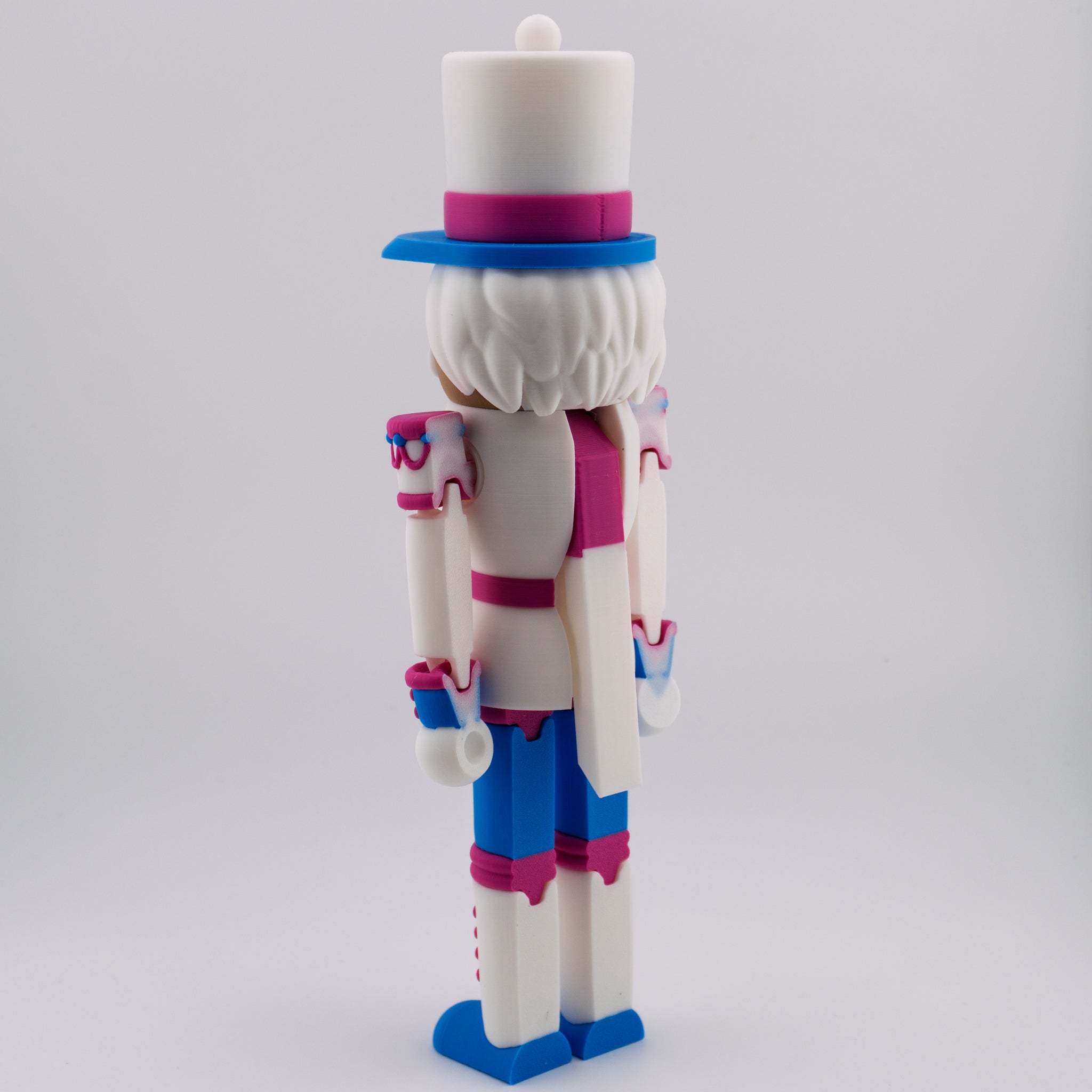 Flexi Nutcracker | Articulated Christmas Figure | 3D Printed Holiday Collectible