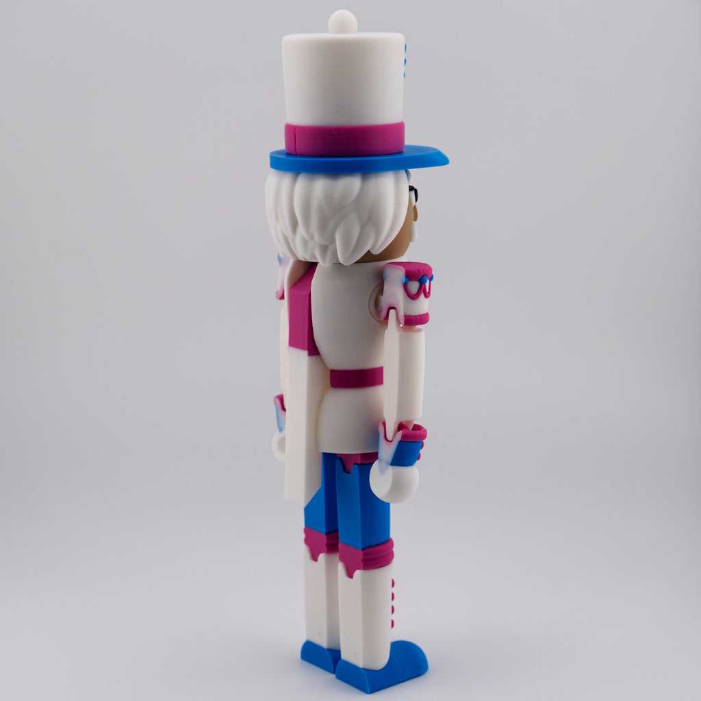 Flexi Nutcracker | Articulated Christmas Figure | 3D Printed Holiday Collectible