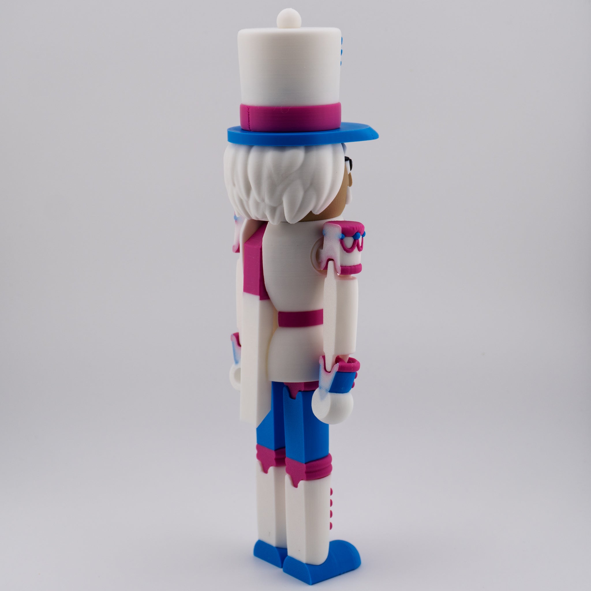 Flexi Nutcracker | Articulated Christmas Figure | 3D Printed Holiday Collectible