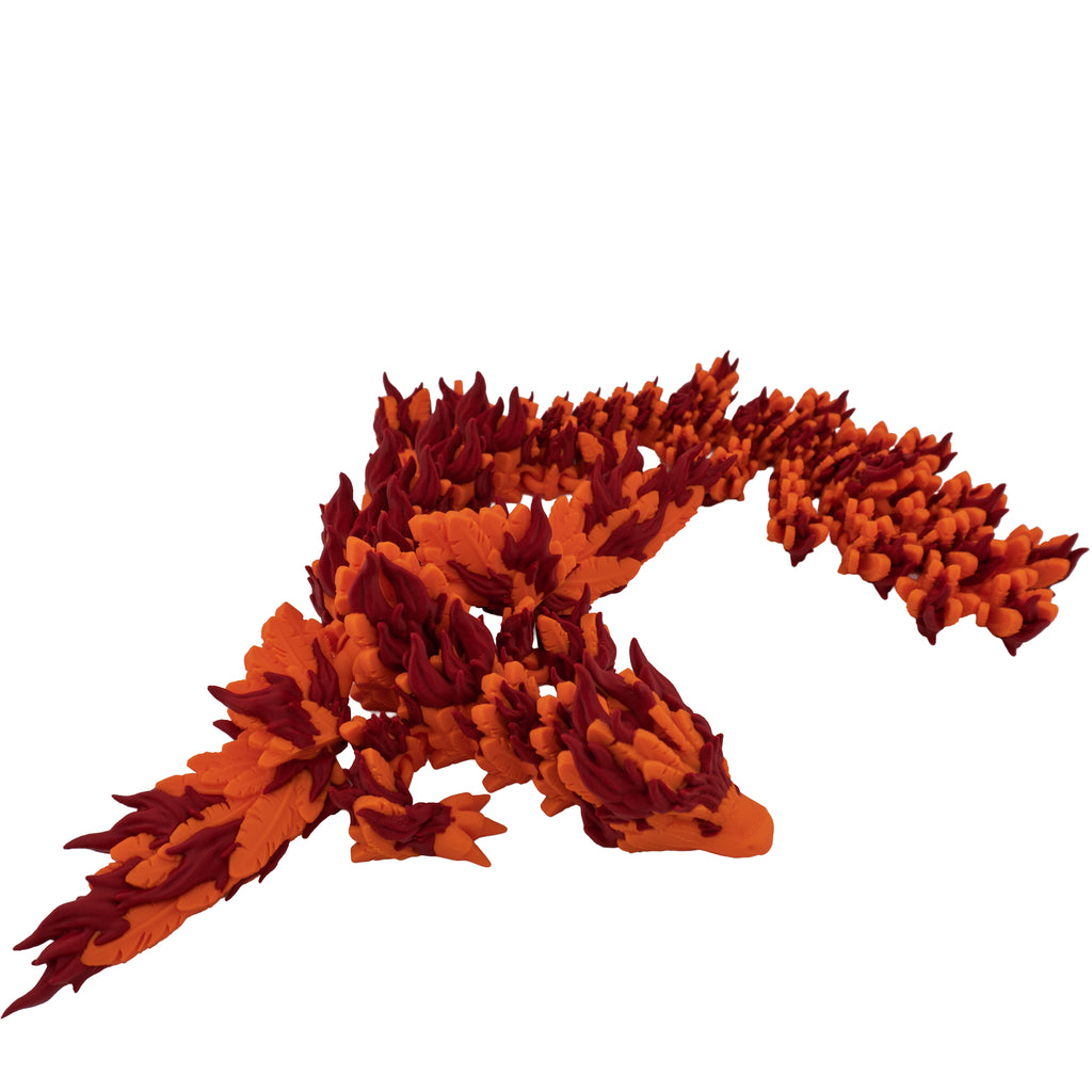 Phoenix Dragon – Vibrant 19 Inch Articulated Figure with Folding Wings