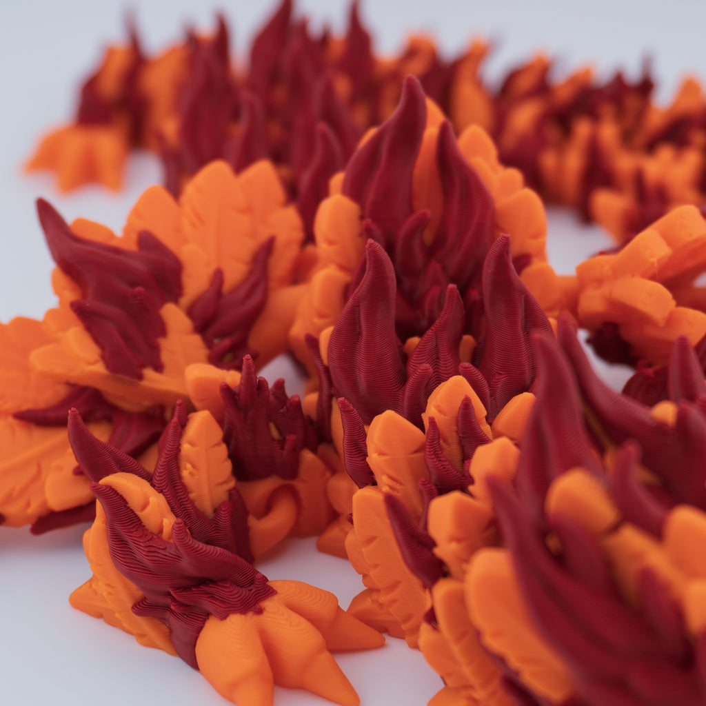 Phoenix Dragon – Vibrant 19 Inch Articulated Figure with Folding Wings