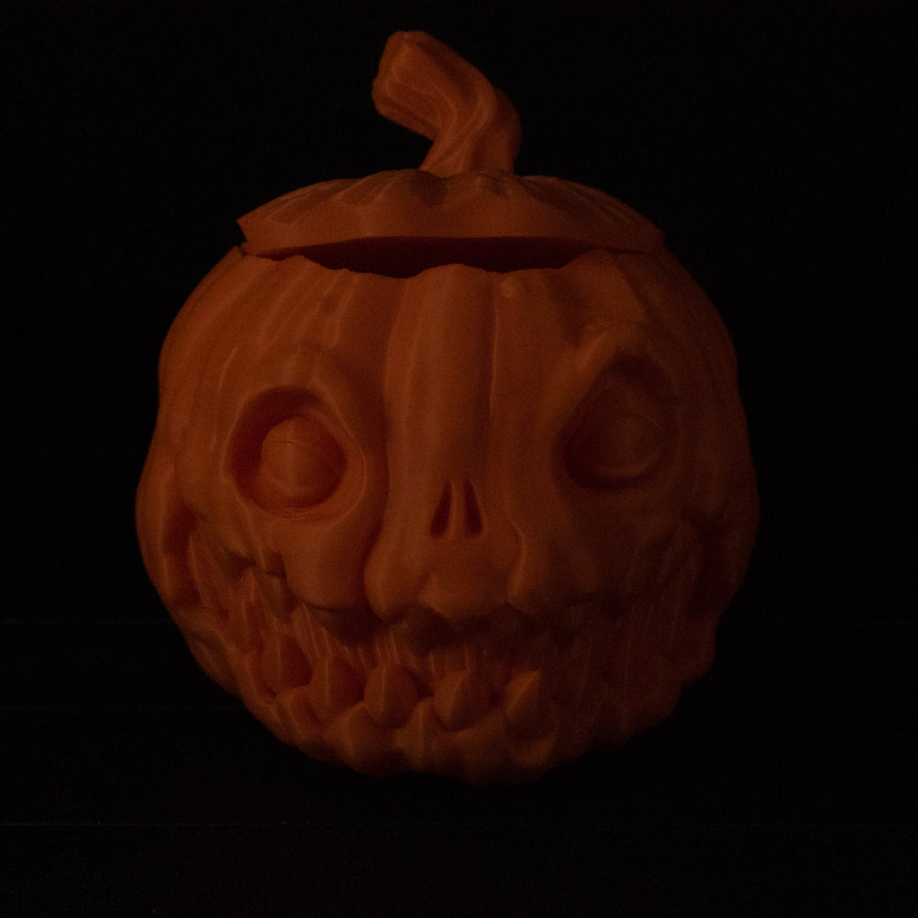 Grin 'n Gourd | Pumpkin Candy Bowl with Removable Lid