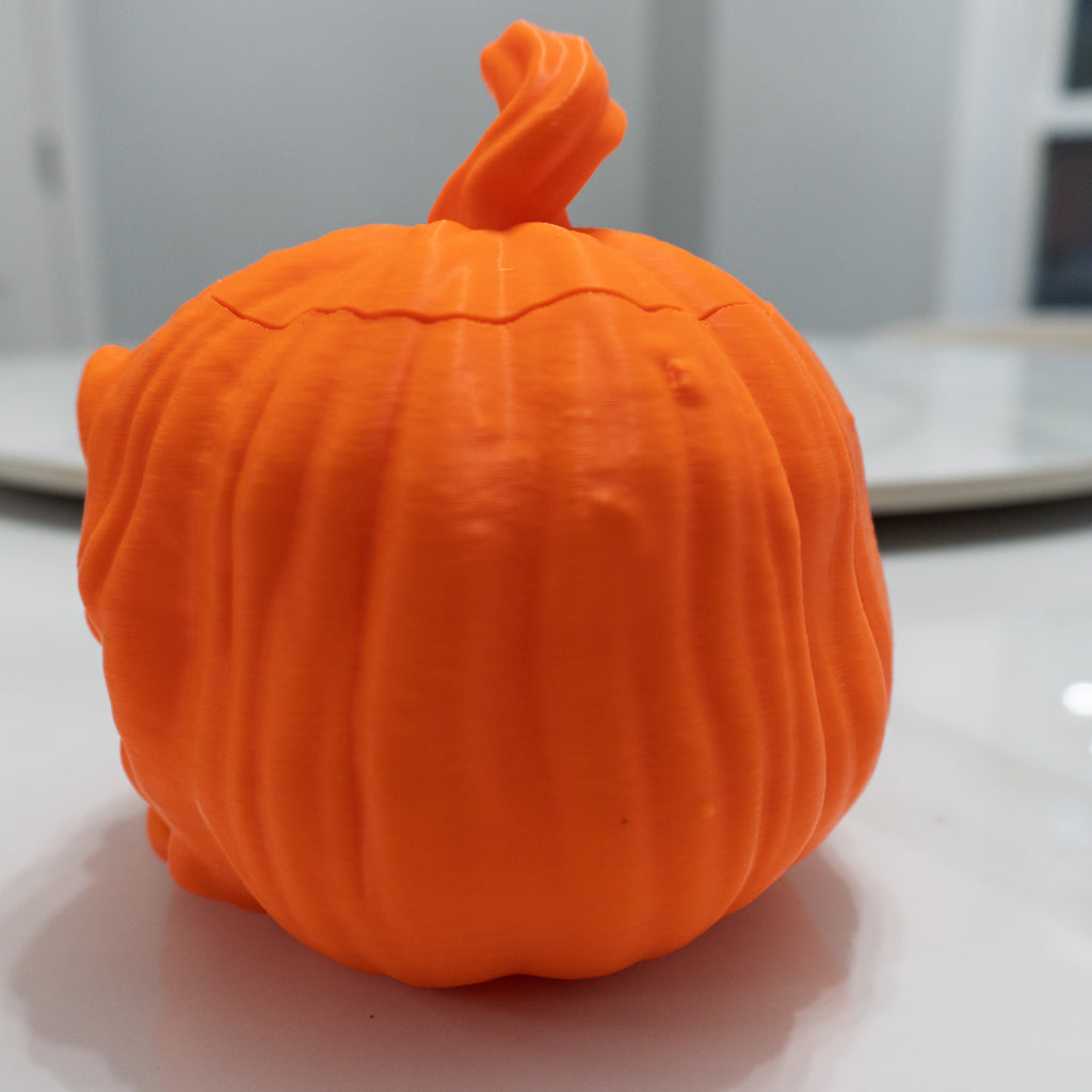 Grin 'n Gourd | Pumpkin Candy Bowl with Removable Lid