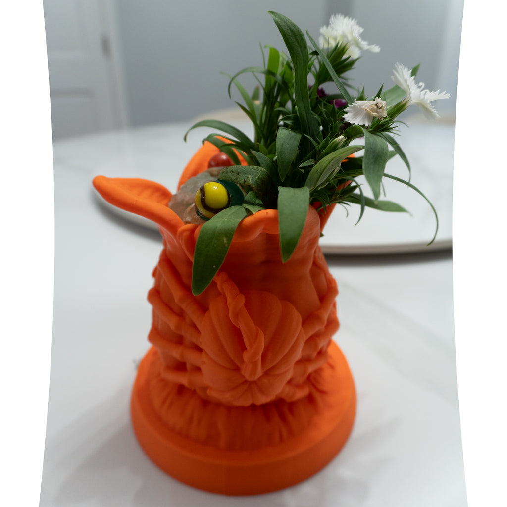 Pumpkin Bloom Vase | Halloween Planter or Candle Holder