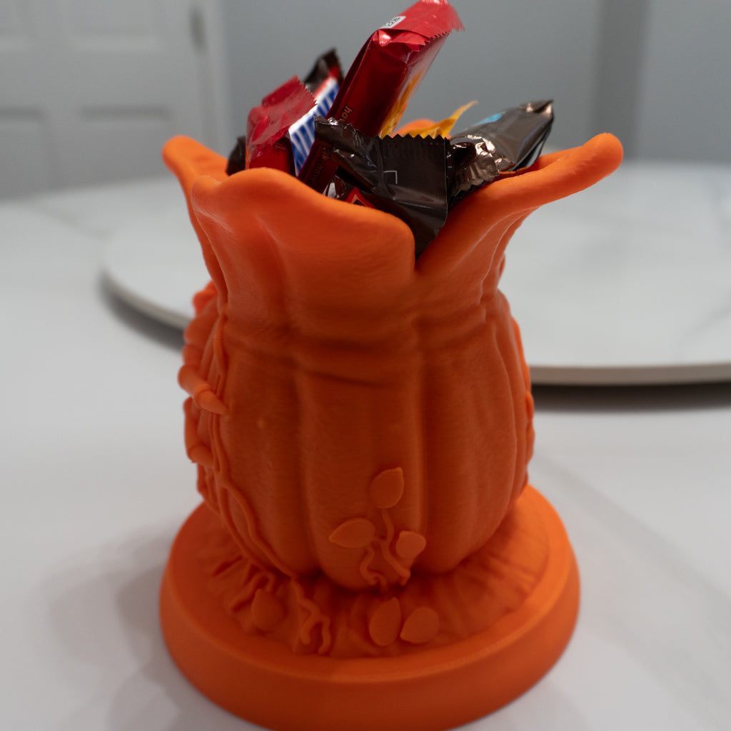 Pumpkin Bloom Vase | Halloween Planter or Candle Holder