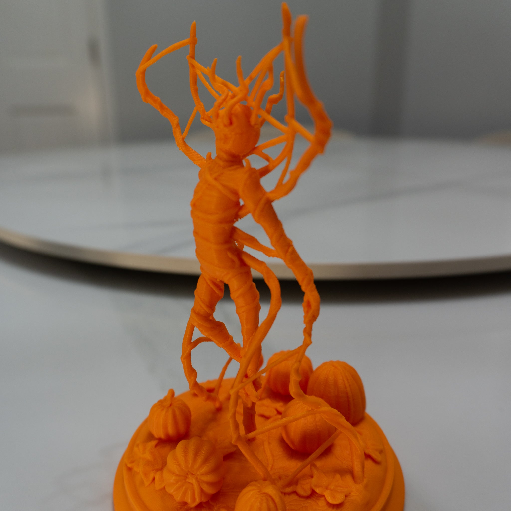 Pumpkin Warden | Halloween Figurine with Vine Wings