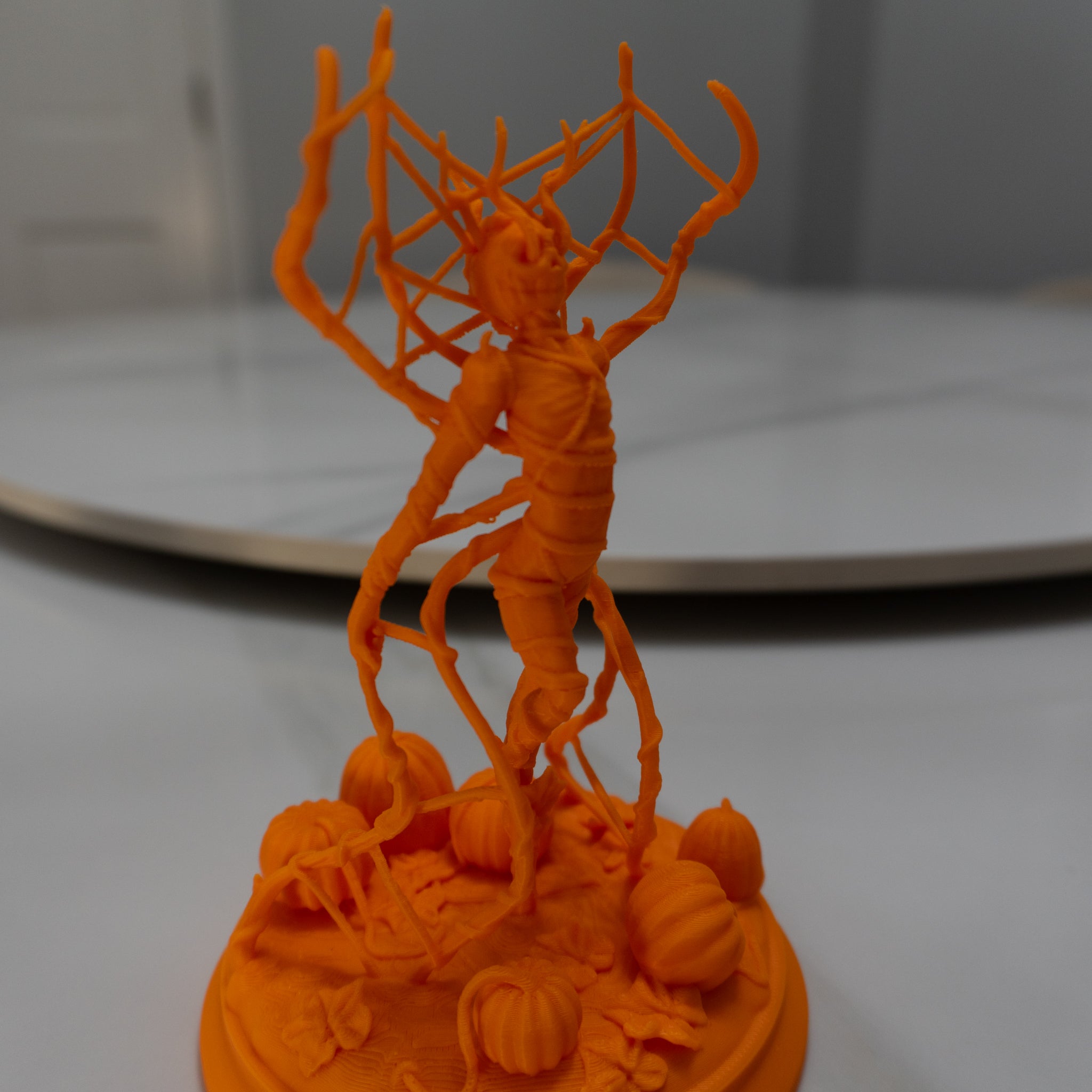 Pumpkin Warden | Halloween Figurine with Vine Wings