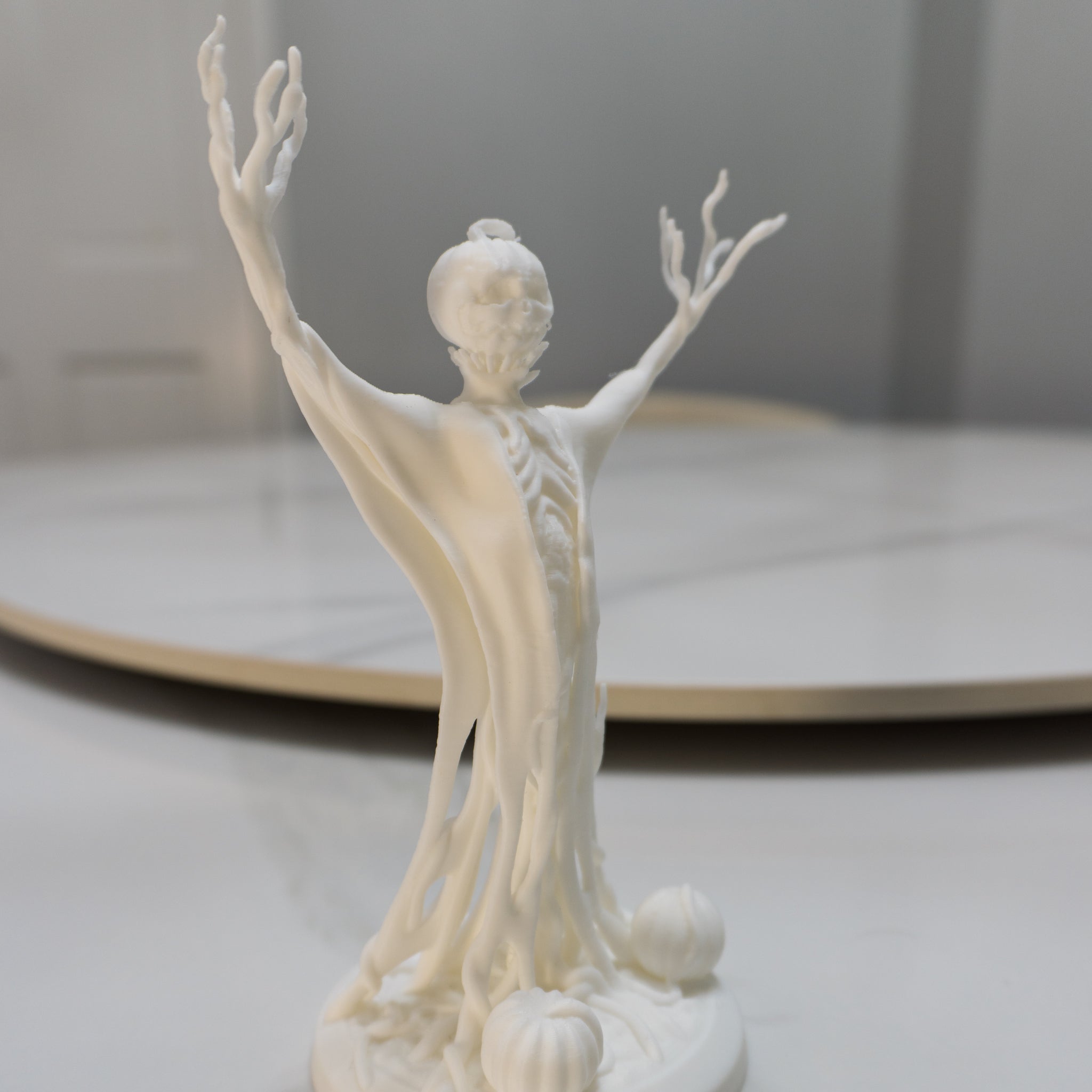 Pumpkin Preacher | Halloween Statue with Outstretched Arms