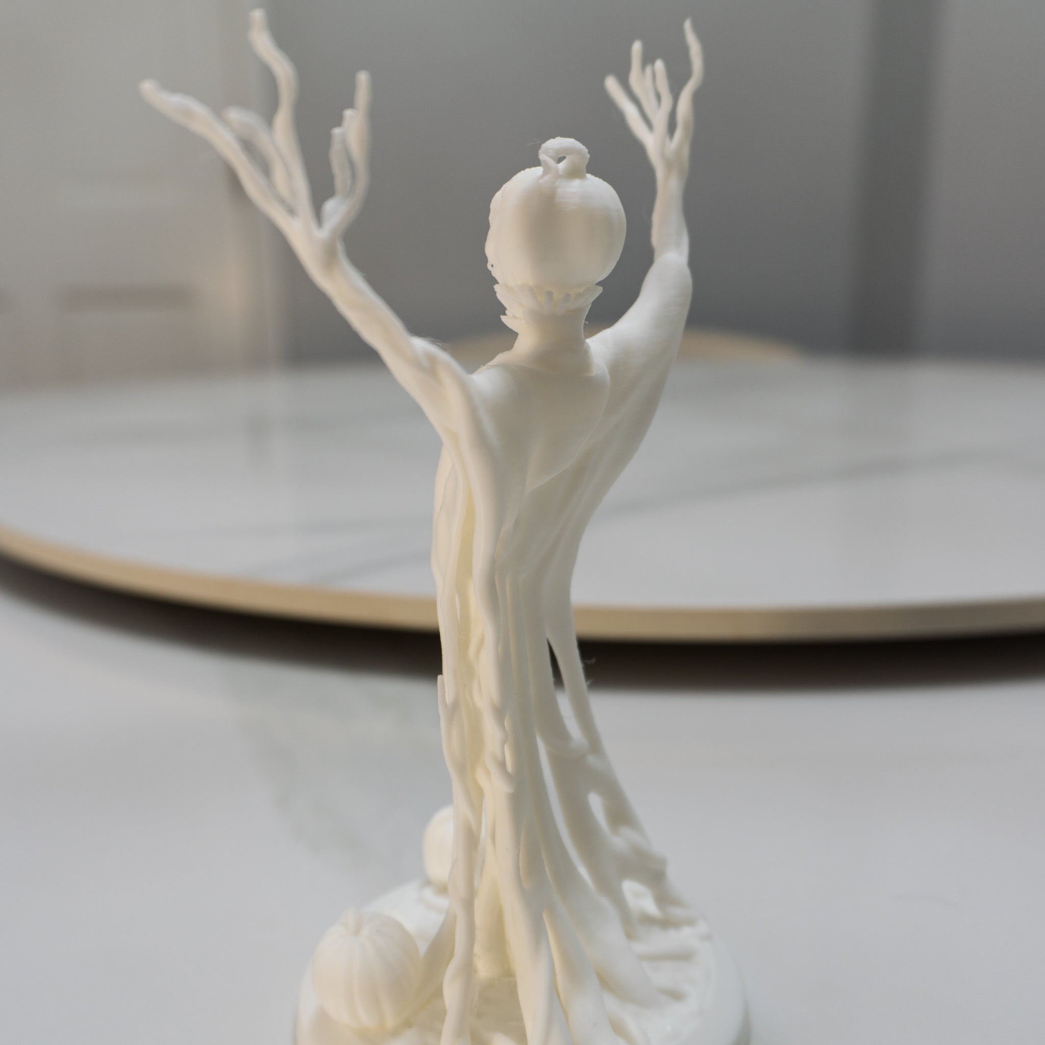 Pumpkin Preacher | Halloween Statue with Outstretched Arms