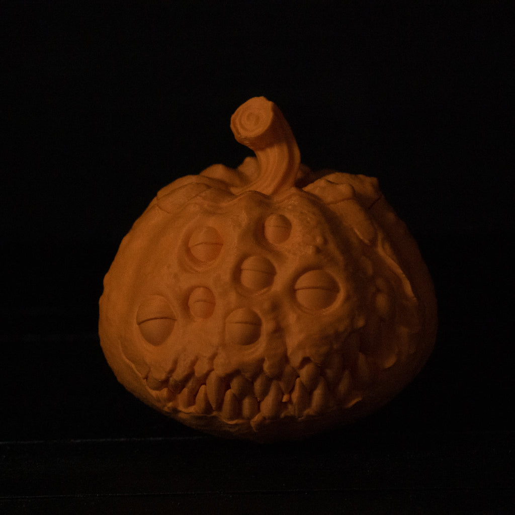The Watcher Gourd | Multi-Eyed Pumpkin Figurine