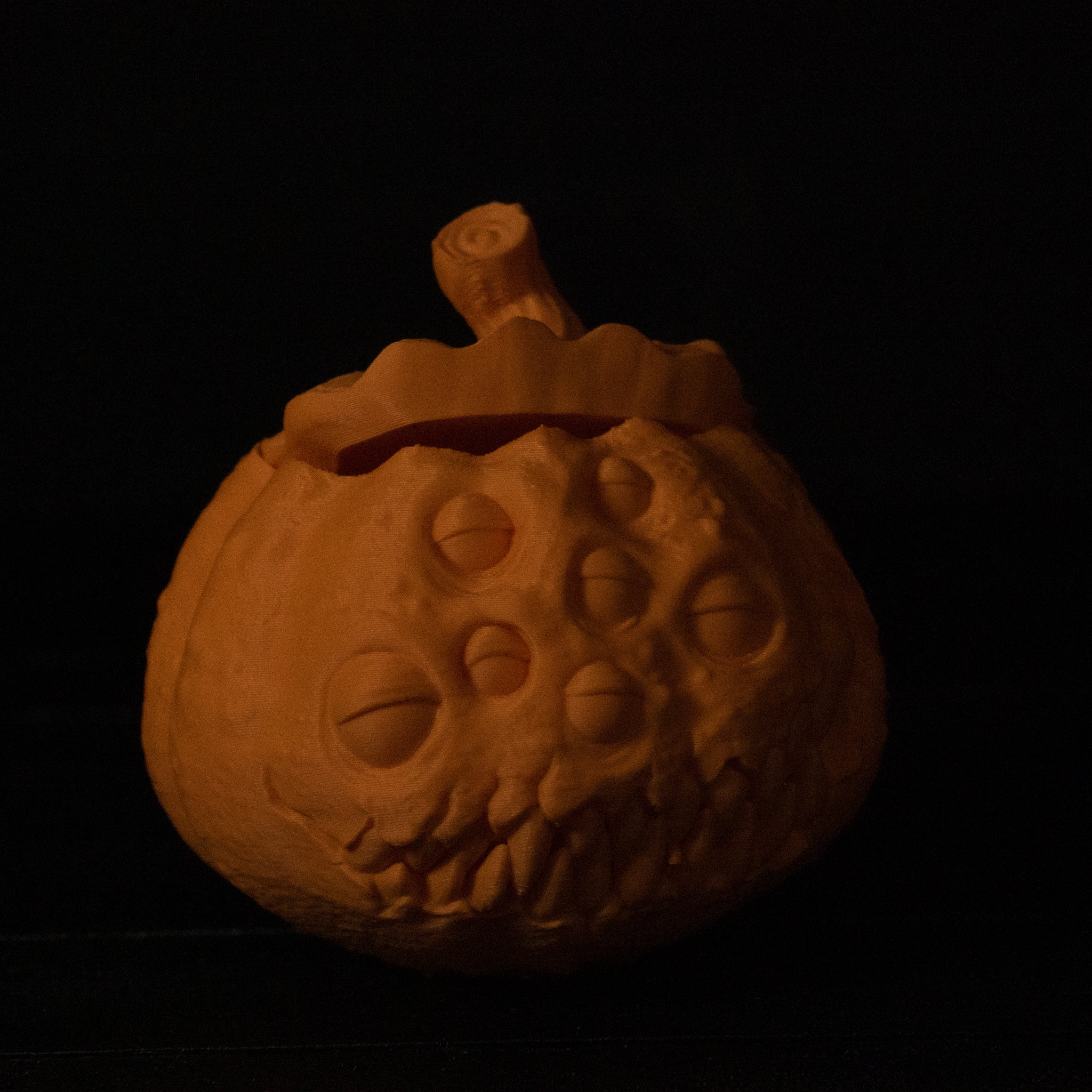 The Watcher Gourd | Multi-Eyed Pumpkin Figurine