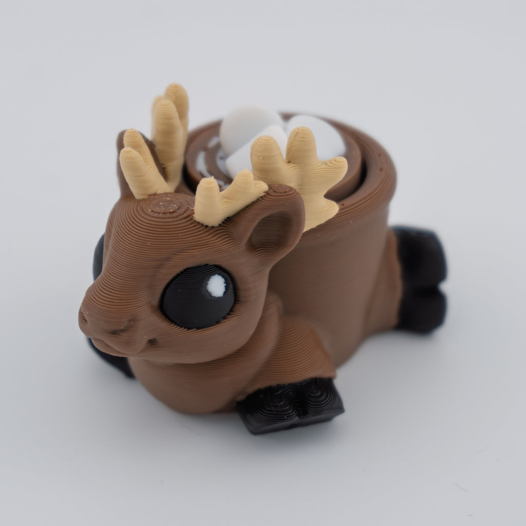 Reindeer Keyboard Clicker Fidget | Hidden Mechanical Switch Desk Toy