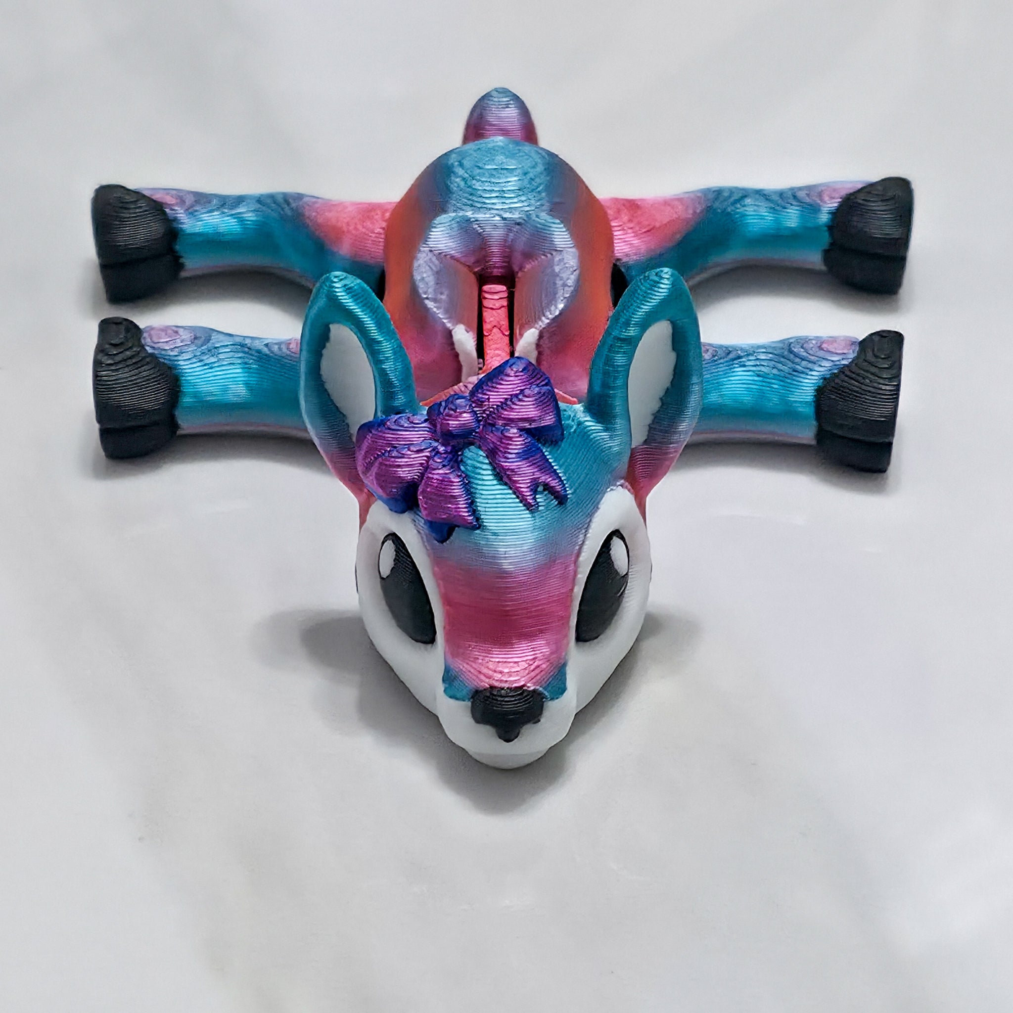 Reindeer Figurines | Articulated Baby Reindeer Figure | 3D Printed Holiday Collectible