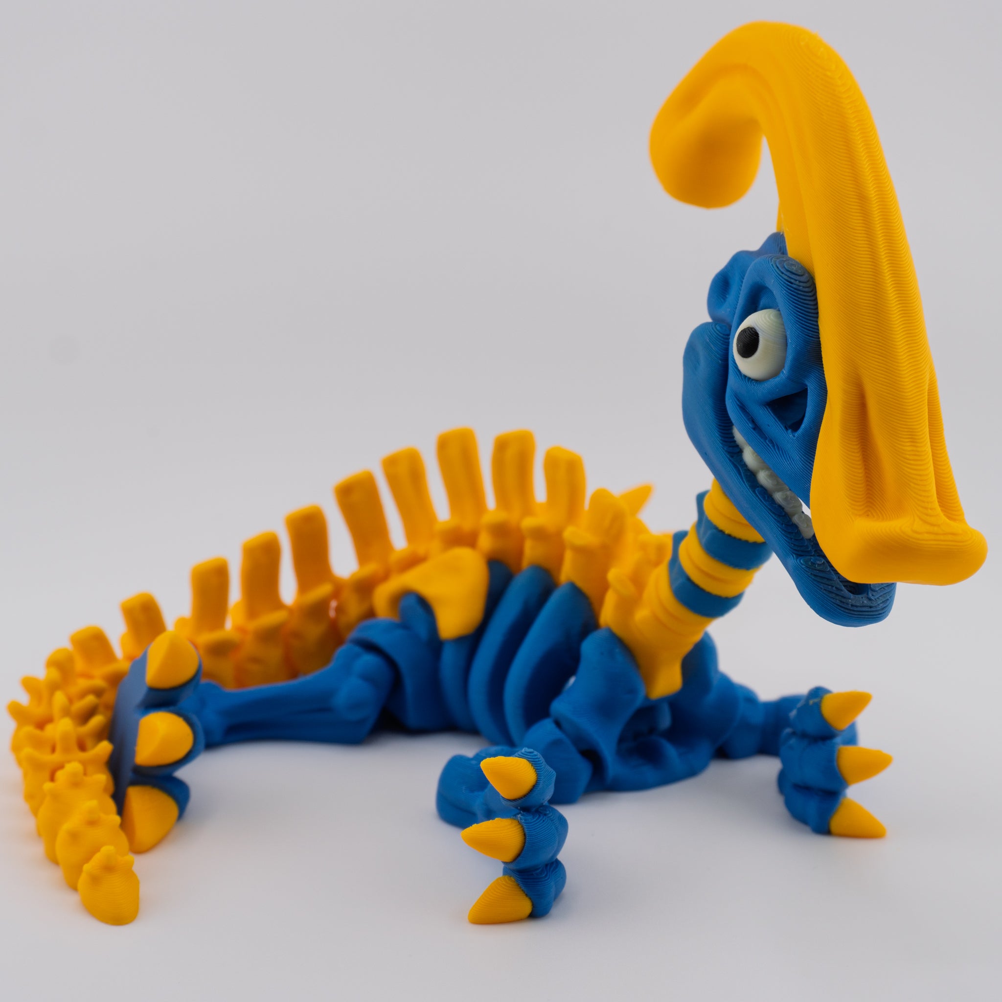 Flexi Parasaurolophus Skeleton – Articulated Dino Figure | About 6.25" Tall