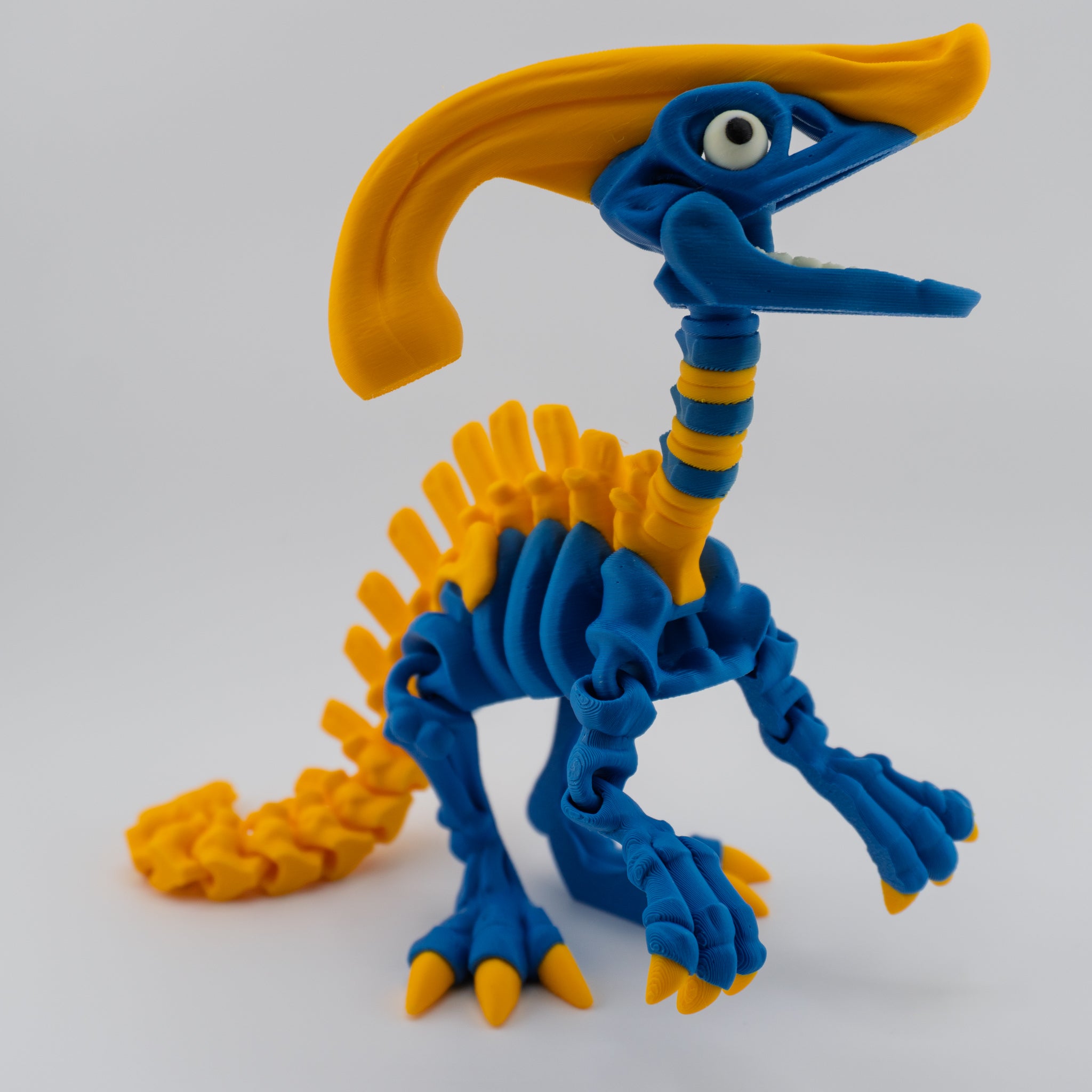 Flexi Parasaurolophus Skeleton – Articulated Dino Figure | About 6.25" Tall