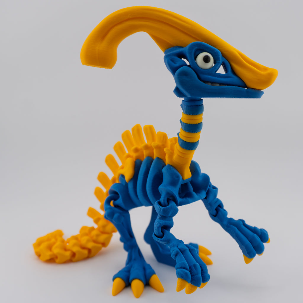 Flexi Parasaurolophus Skeleton – Articulated Dino Figure | About 6.25" Tall