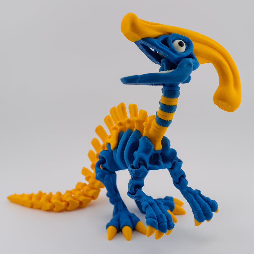 Flexi Parasaurolophus Skeleton – Articulated Dino Figure | About 6.25" Tall