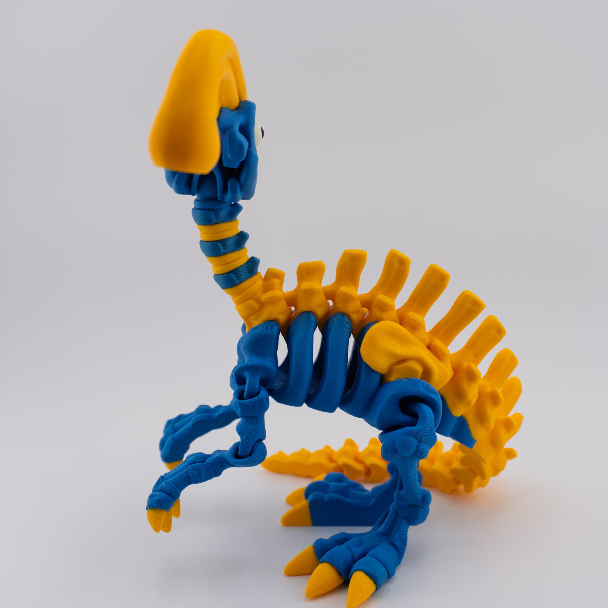 Flexi Parasaurolophus Skeleton – Articulated Dino Figure | About 6.25" Tall