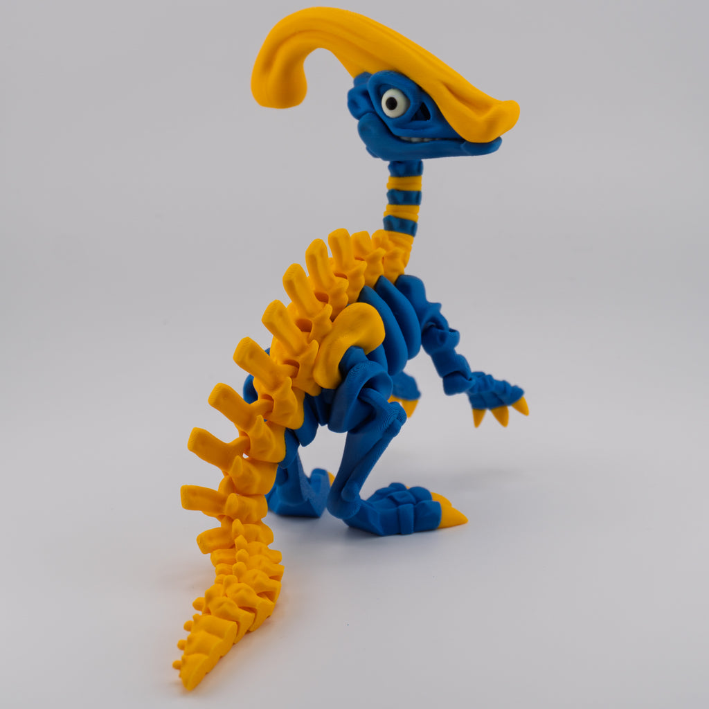 Flexi Parasaurolophus Skeleton – Articulated Dino Figure | About 6.25" Tall
