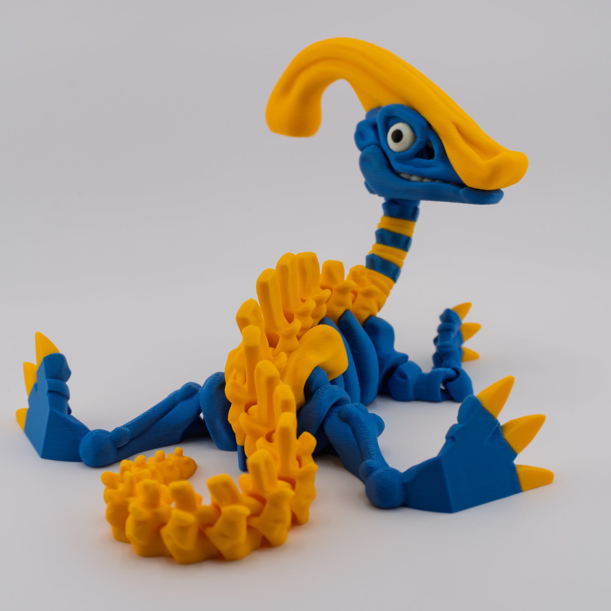 Flexi Parasaurolophus Skeleton – Articulated Dino Figure | About 6.25" Tall