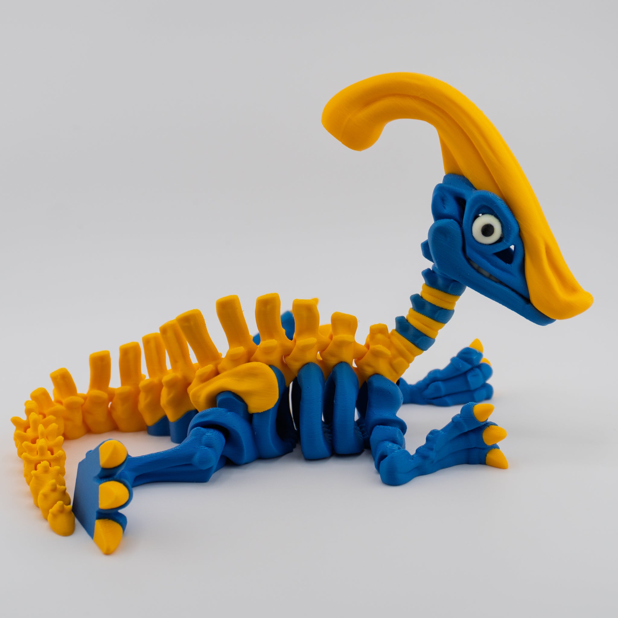 Flexi Parasaurolophus Skeleton – Articulated Dino Figure | About 6.25" Tall