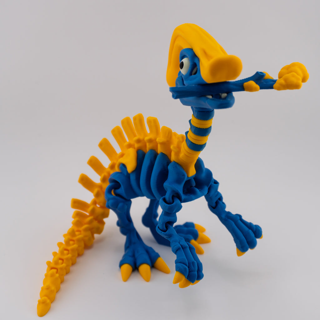 Flexi Parasaurolophus Skeleton – Articulated Dino Figure | About 6.25" Tall