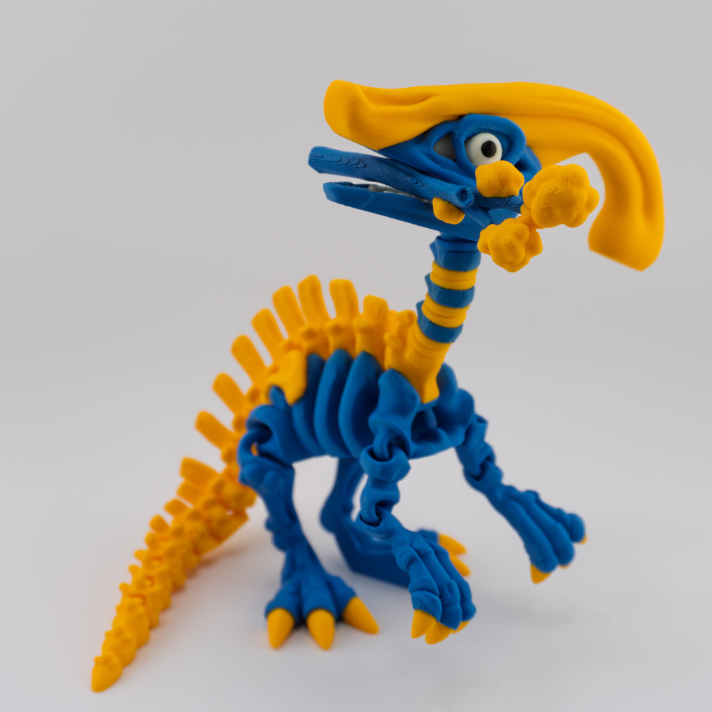 Flexi Parasaurolophus Skeleton – Articulated Dino Figure | About 6.25" Tall