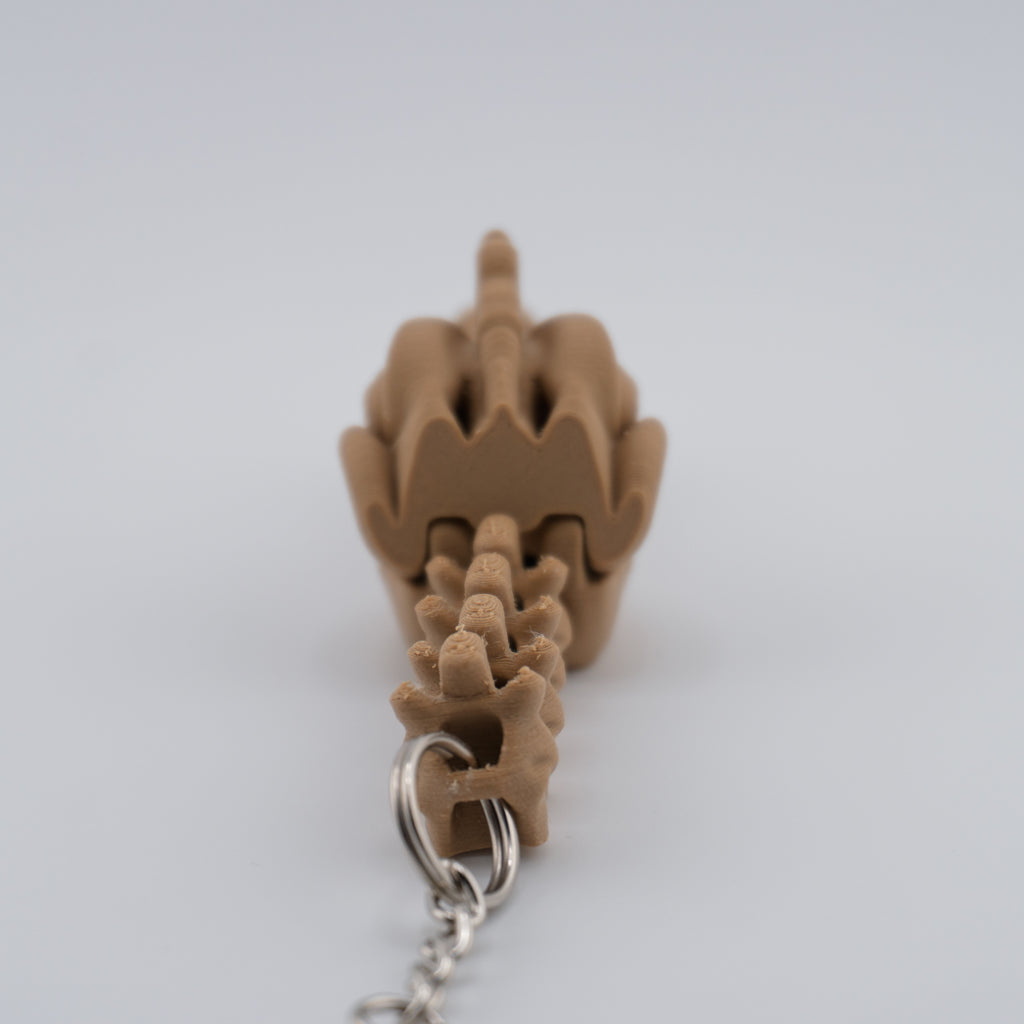 Skeleton Spinosaurus Keychain – Articulated Dinosaur Fidget | 3D Printed Mini Fossil Toy