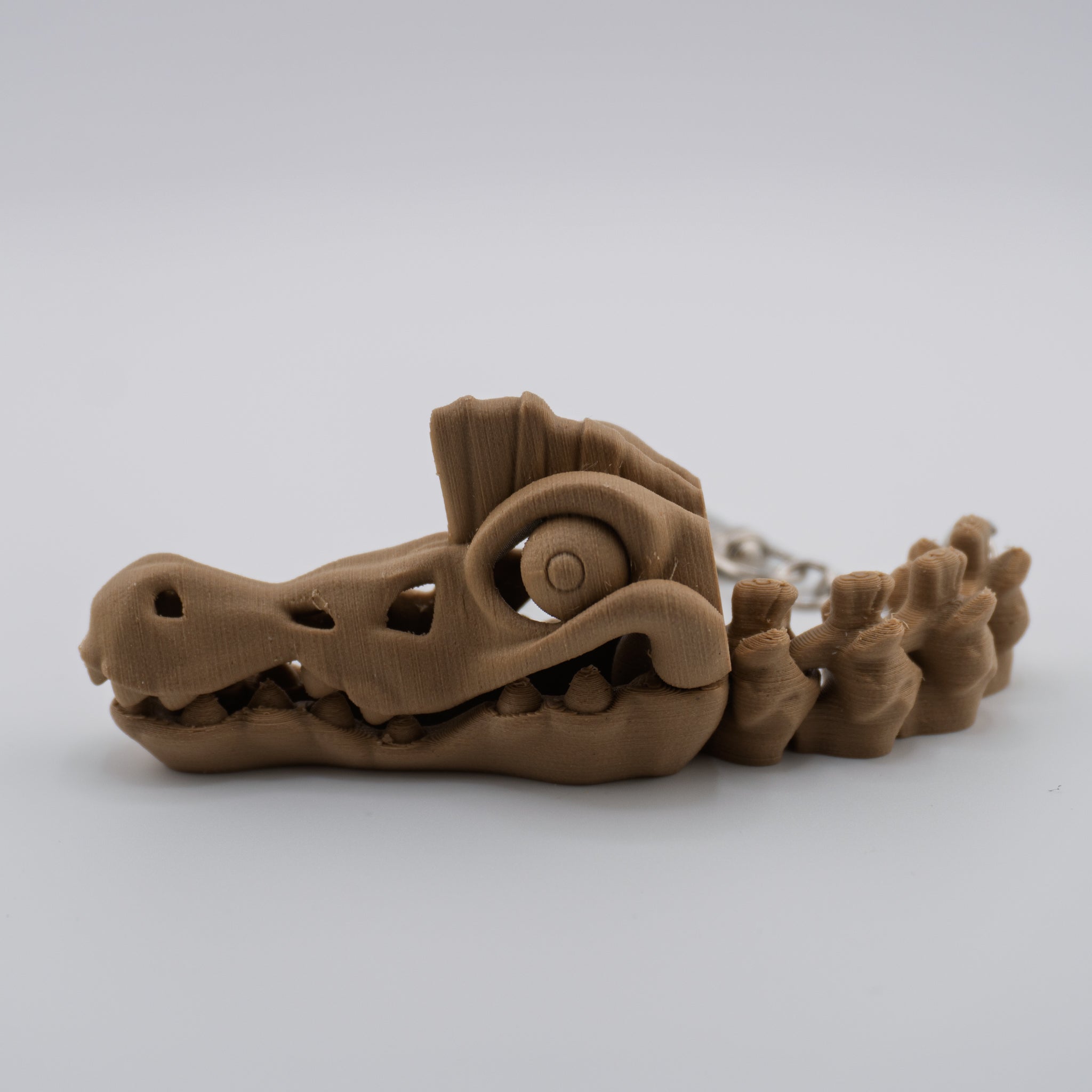 Skeleton Spinosaurus Keychain – Articulated Dinosaur Fidget | 3D Printed Mini Fossil Toy