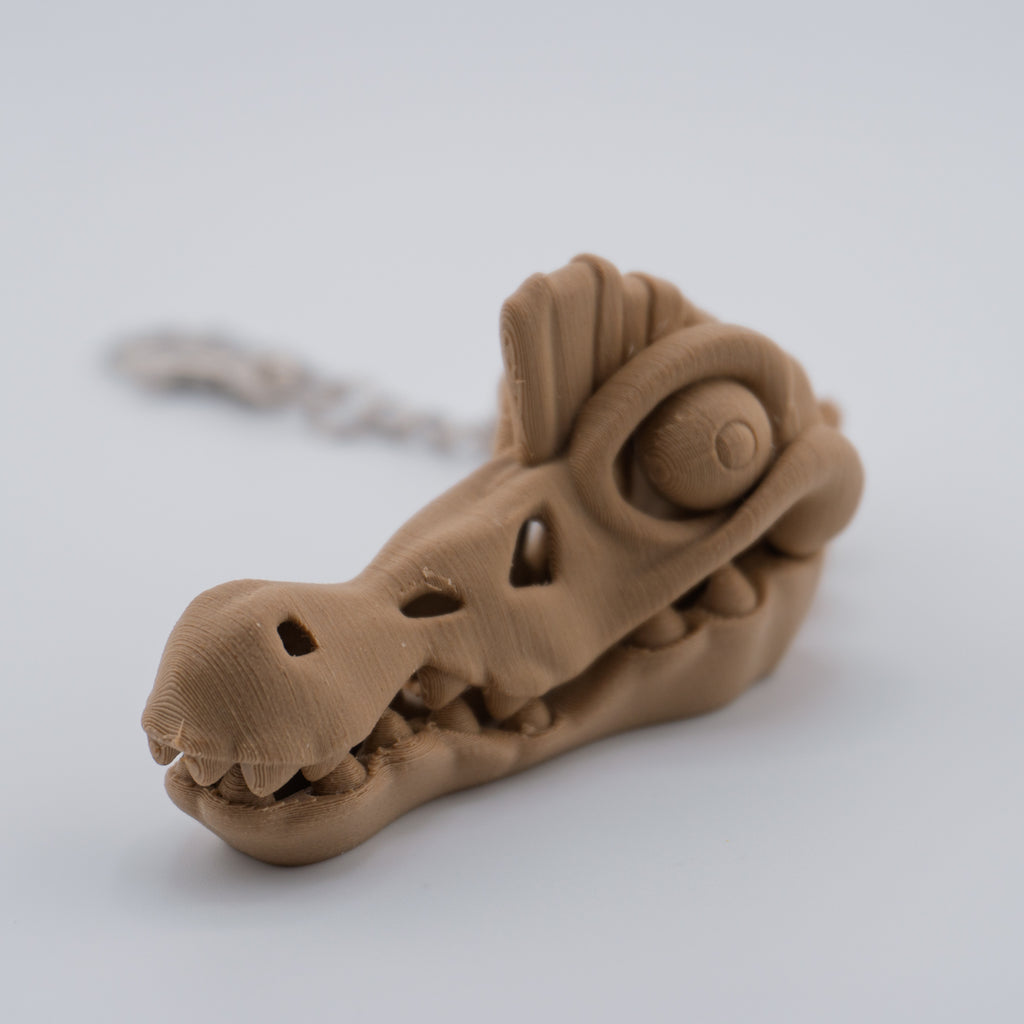 Skeleton Spinosaurus Keychain – Articulated Dinosaur Fidget | 3D Printed Mini Fossil Toy