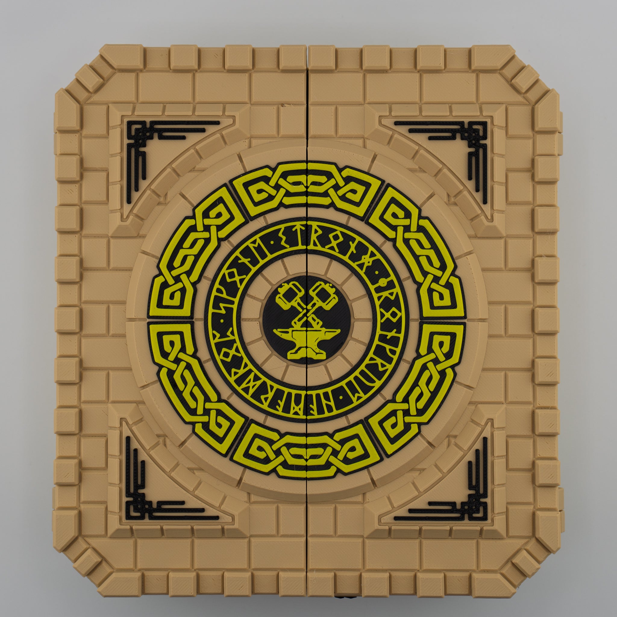 Dwarven Superior Tracking Chest – Ultimate 3D Printed DND Stat Keeper and Dice Box – 7 Inch