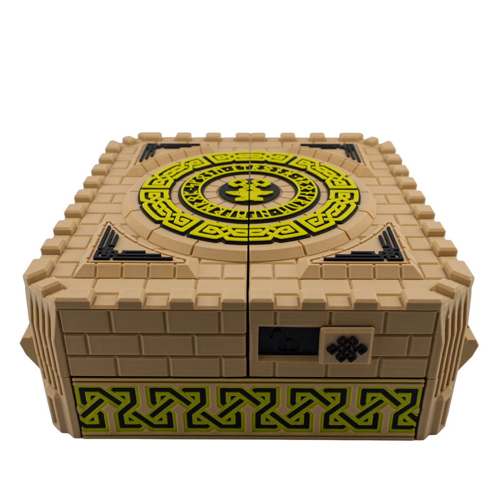 Dwarven Superior Tracking Chest – Ultimate 3D Printed DND Stat Keeper and Dice Box – 7 Inch