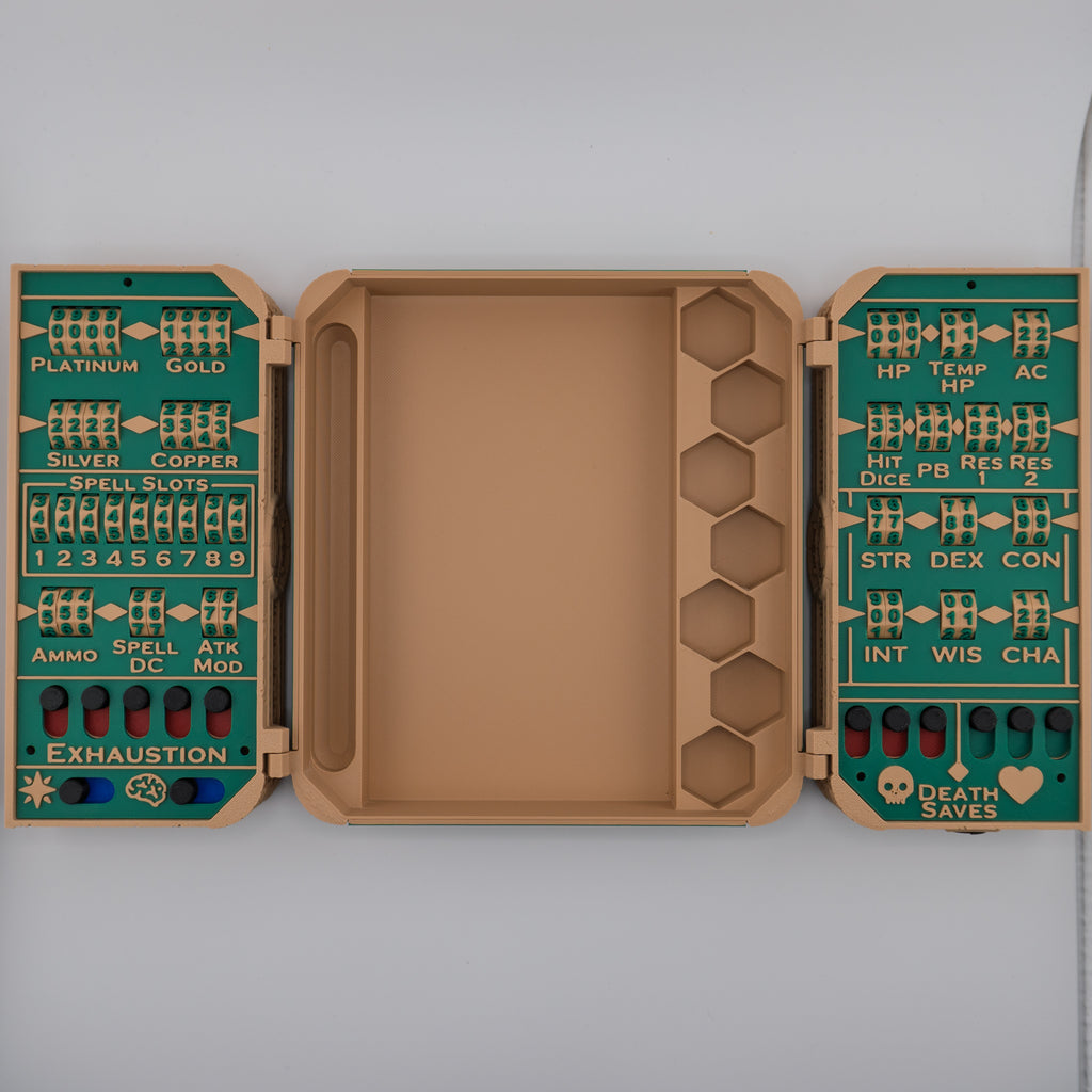 Superior Tracking Chest – Ultimate 3D Printed DND Stat Keeper and Dice Box