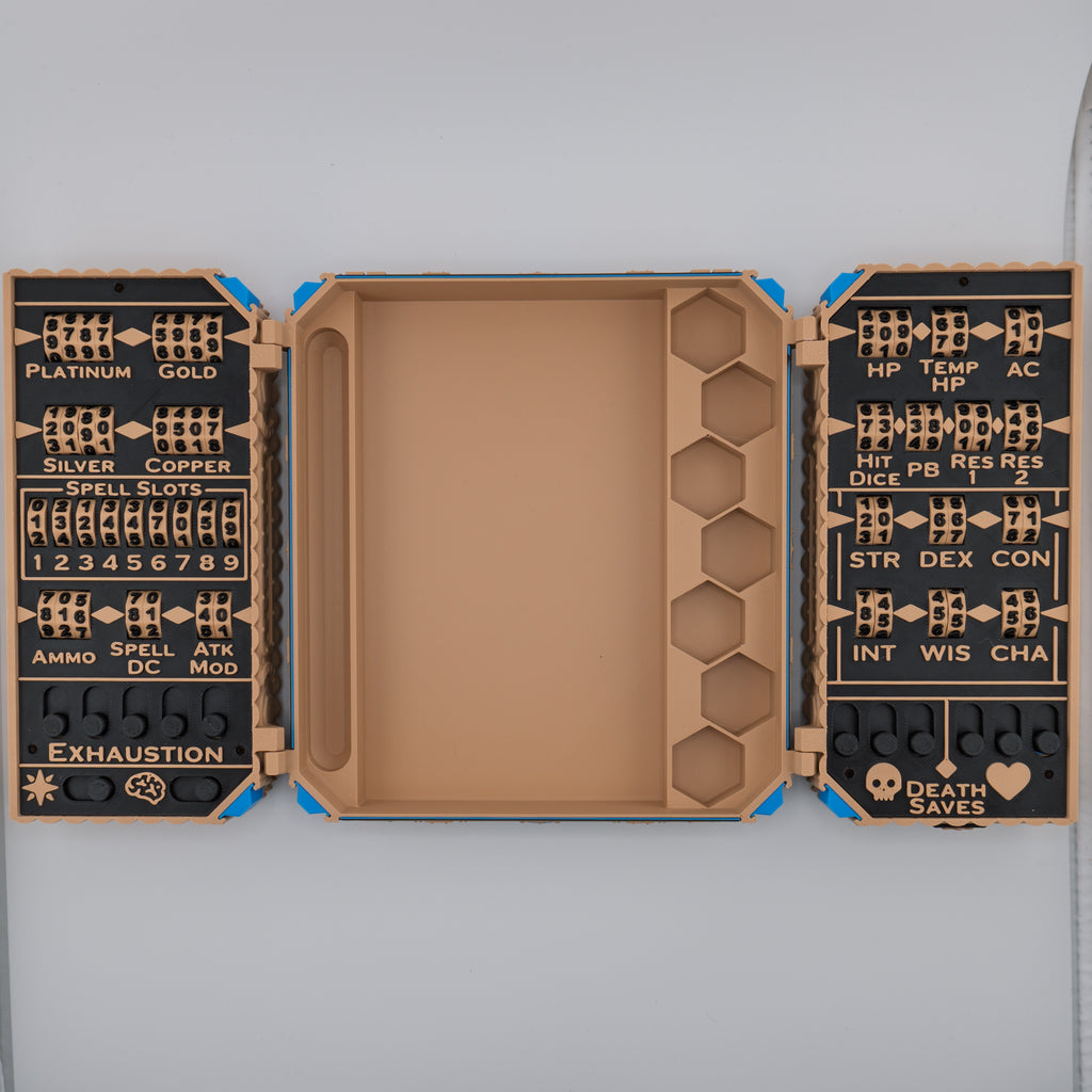 Superior Tracking Chest – Ultimate 3D Printed DND Stat Keeper and Dice Box