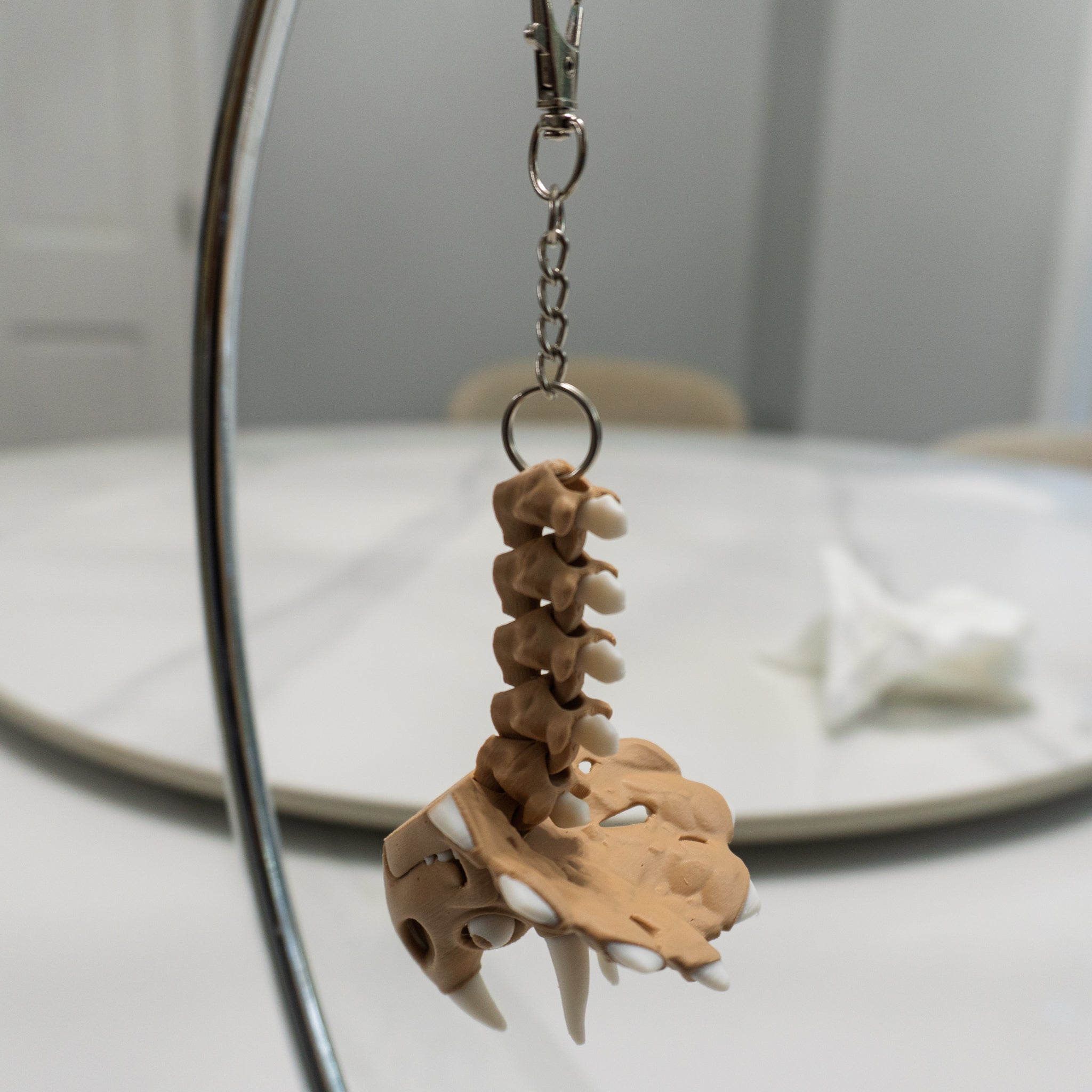 Triceratops Keychain | Articulated Dino Fidget Keychain