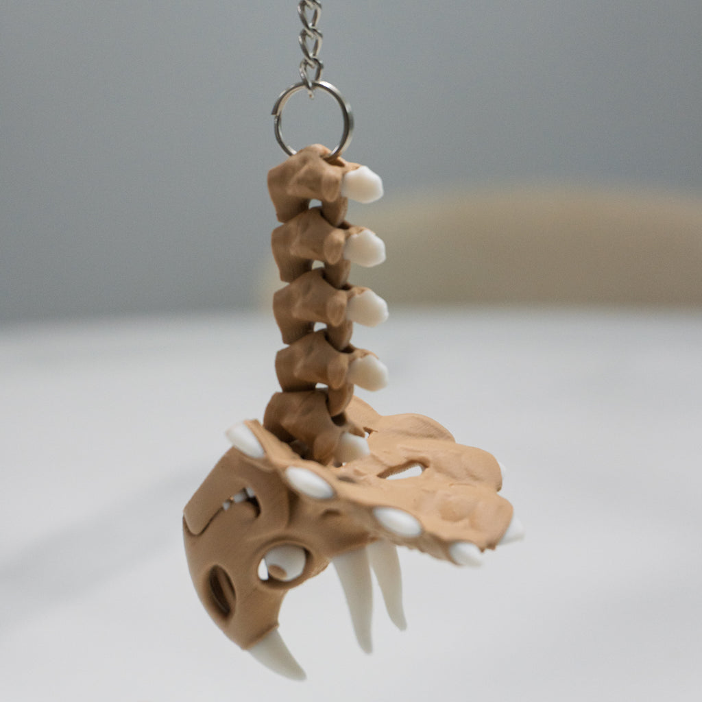 Triceratops Keychain | Articulated Dino Fidget Keychain