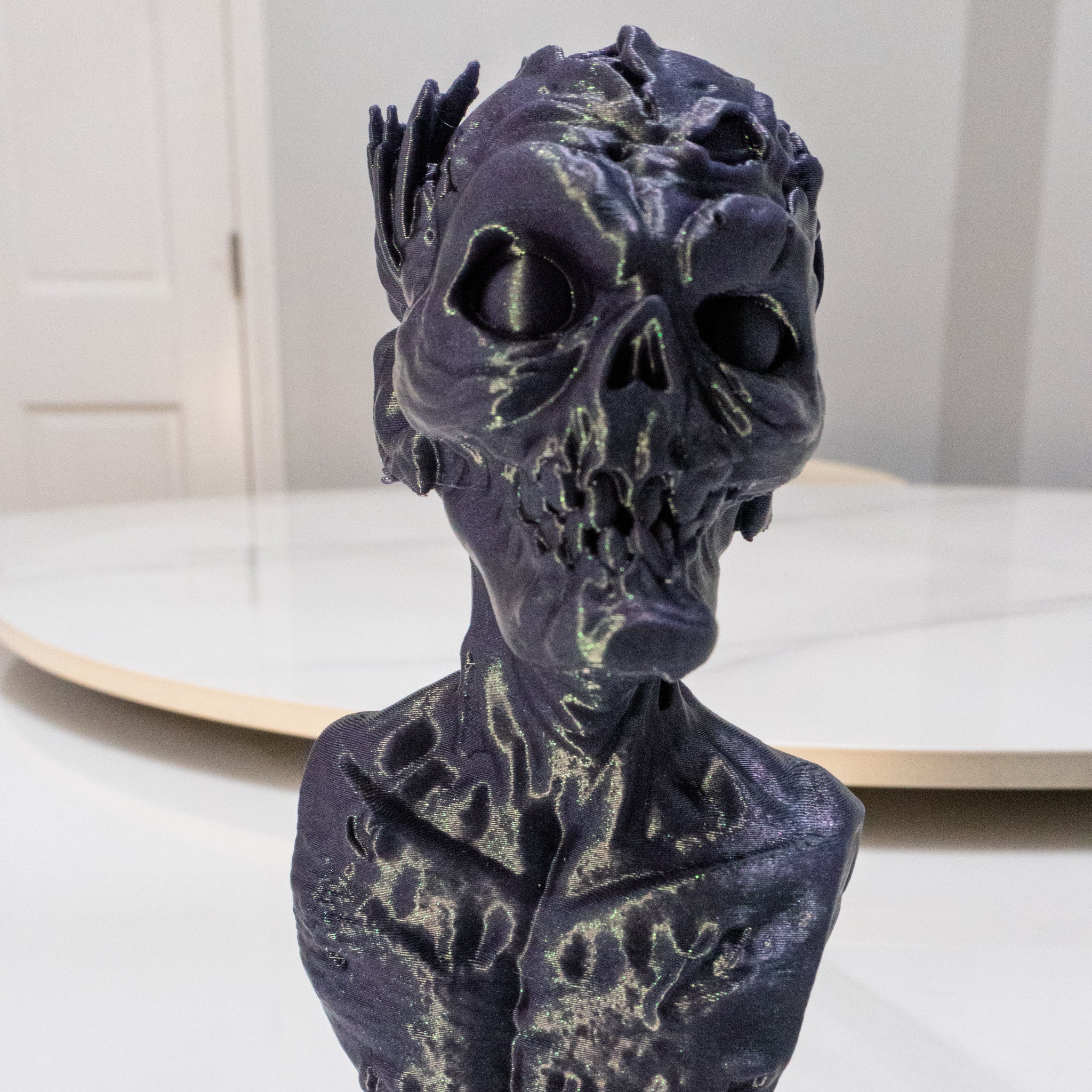 Zombie Emperor Bust | Undead Display Statue